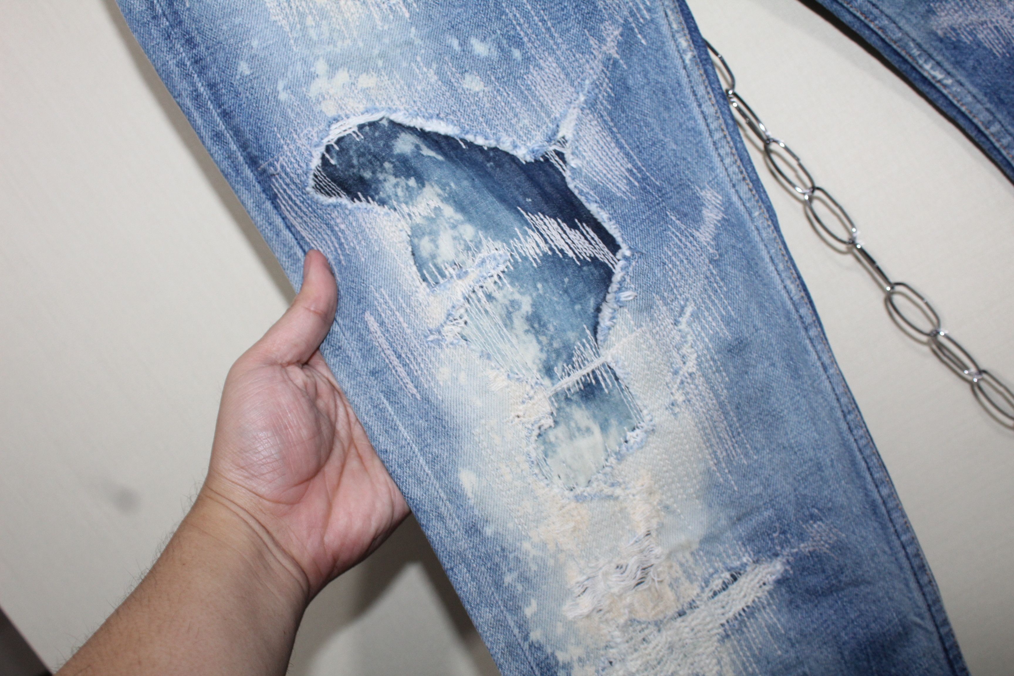 FDMTL distressed and patched FREE SHIPPING Size US 30 / EU 46 - 9 Thumbnail