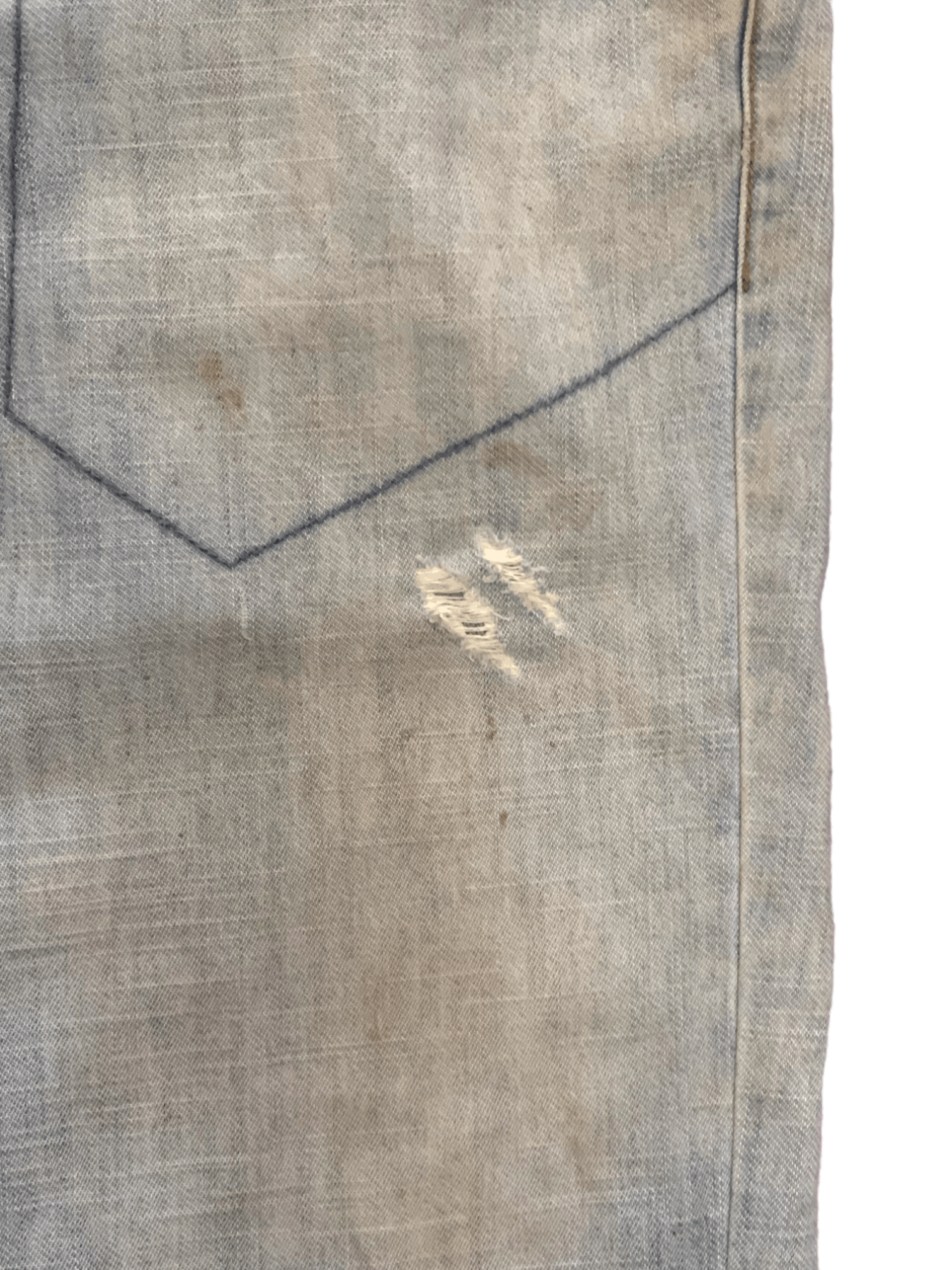 Japanese Brand × Quiksilver Vintage Quiksilver Light Blue Wash Distressed Baggy Jeans Size US 32 / EU 48 - 6 Thumbnail