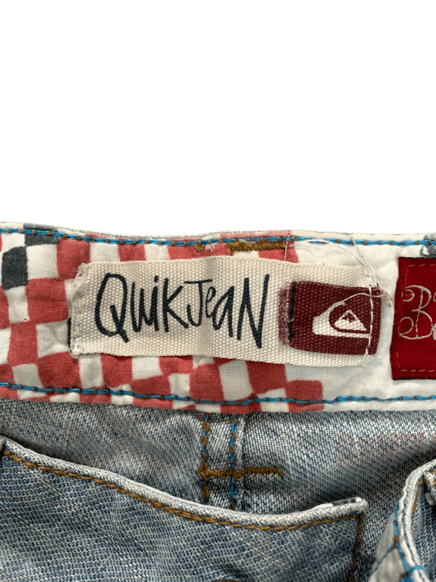 Japanese Brand × Quiksilver Vintage Quiksilver Light Blue Wash Distressed Baggy Jeans Size US 32 / EU 48 - 3 Thumbnail