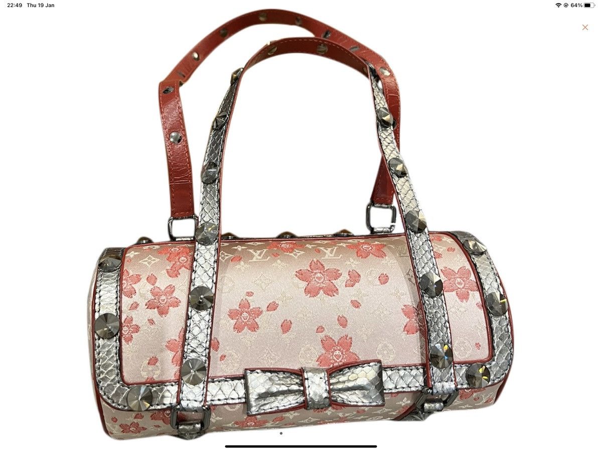 Louis Vuitton x Takashi Murakami cherry blossom papillon bag