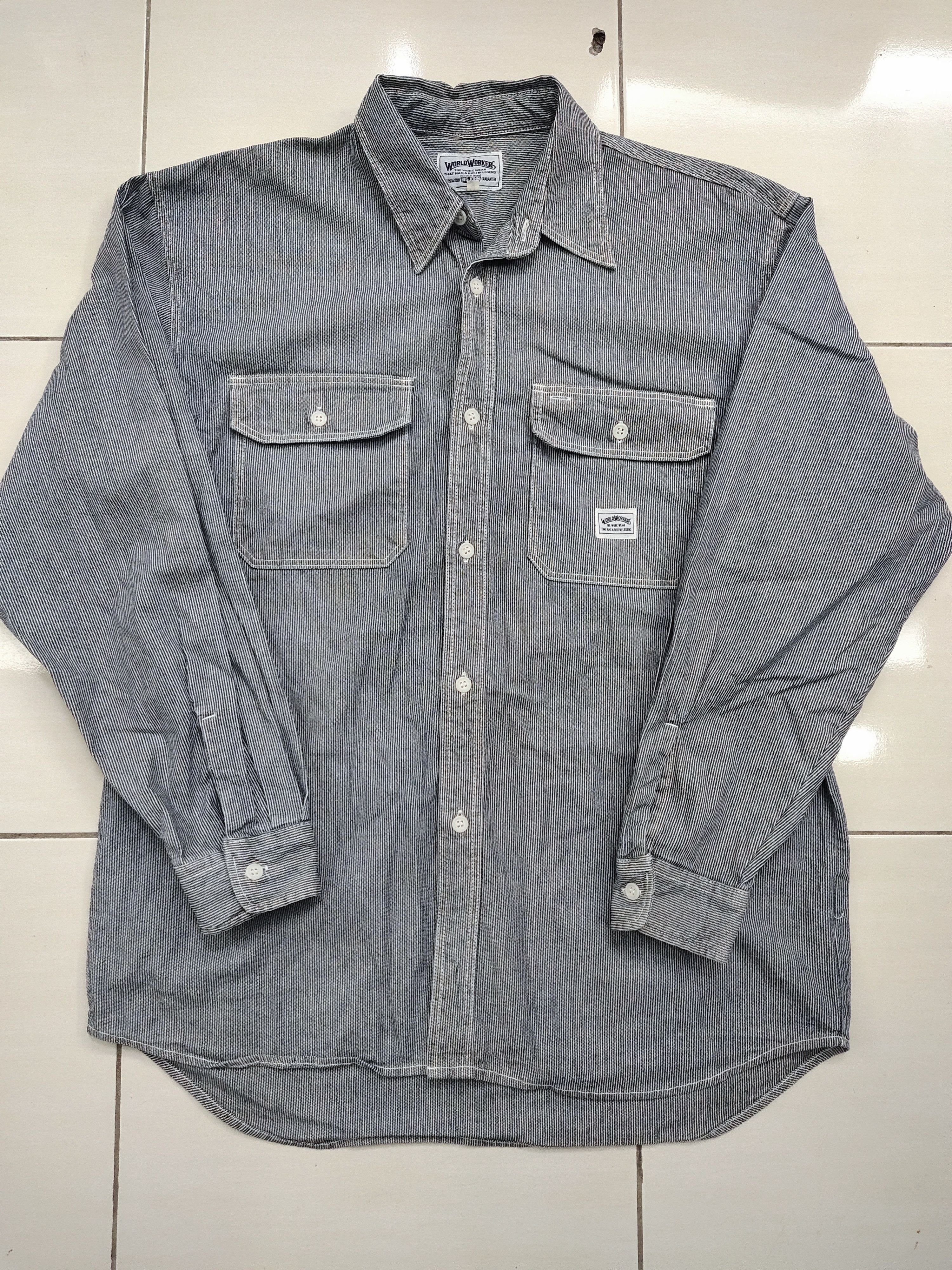Big John Vintage Work Wear Big John Hickory Stripe Size US L / EU 52-54 / 3 - 3 Thumbnail