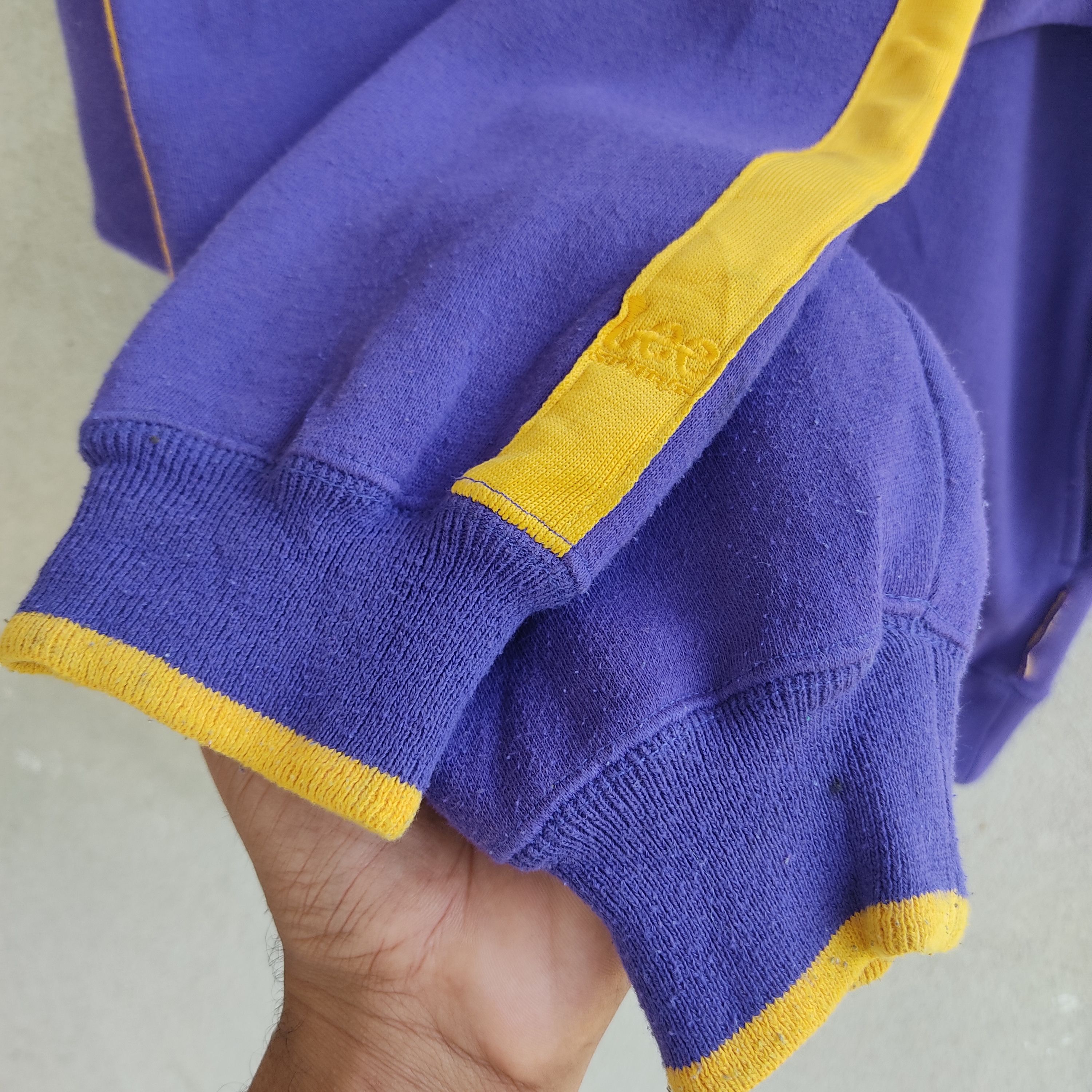 Lee × NFL × Vintage Lee Sport Viking Nfl Big Logo Emberoided Purple Hoodie Size US L / EU 52-54 / 3 - 10 Thumbnail