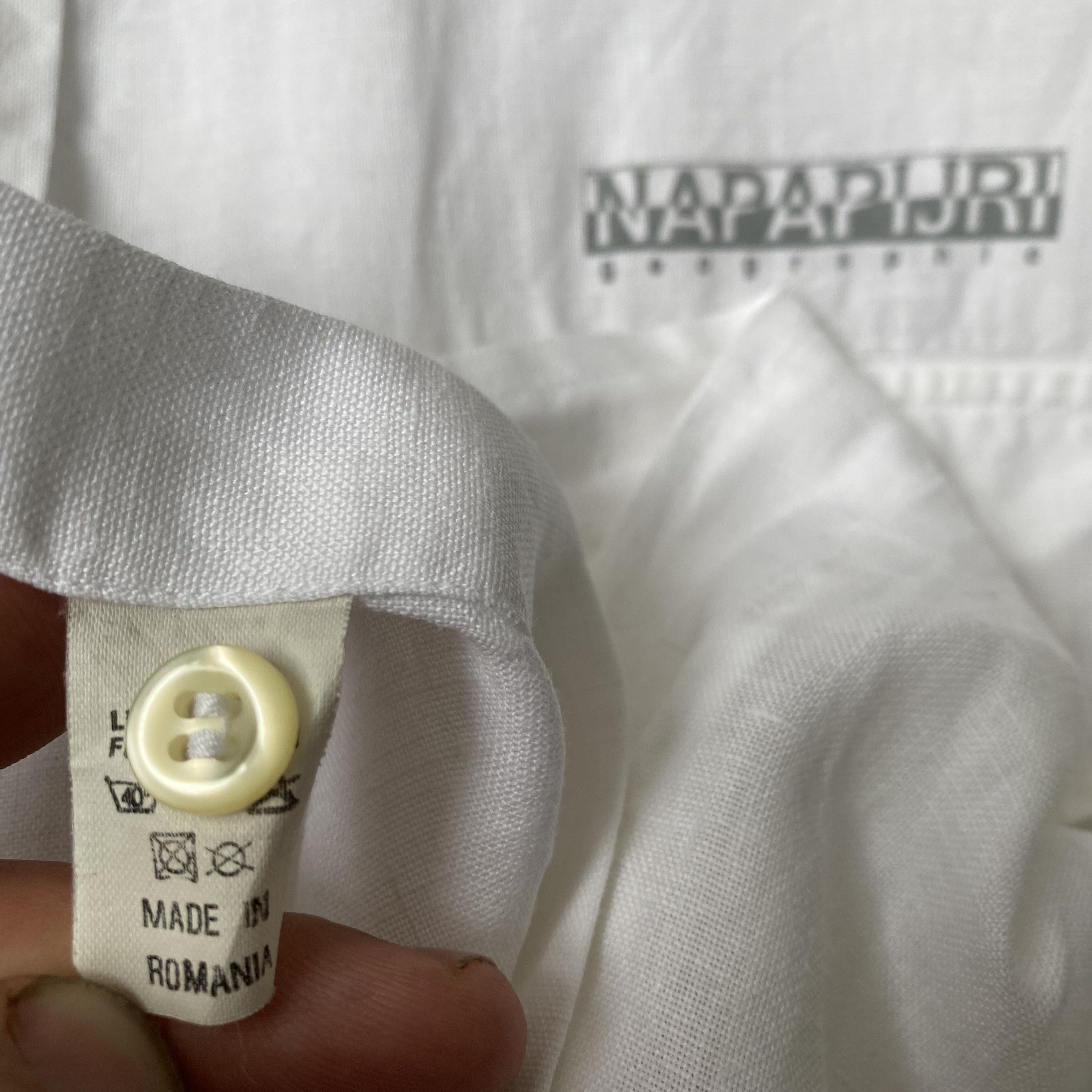 Napapijri 🔥 Oldmoney Napapijri linen Shirt Vintage 90s Size US L / EU 52-54 / 3 - 8 Thumbnail