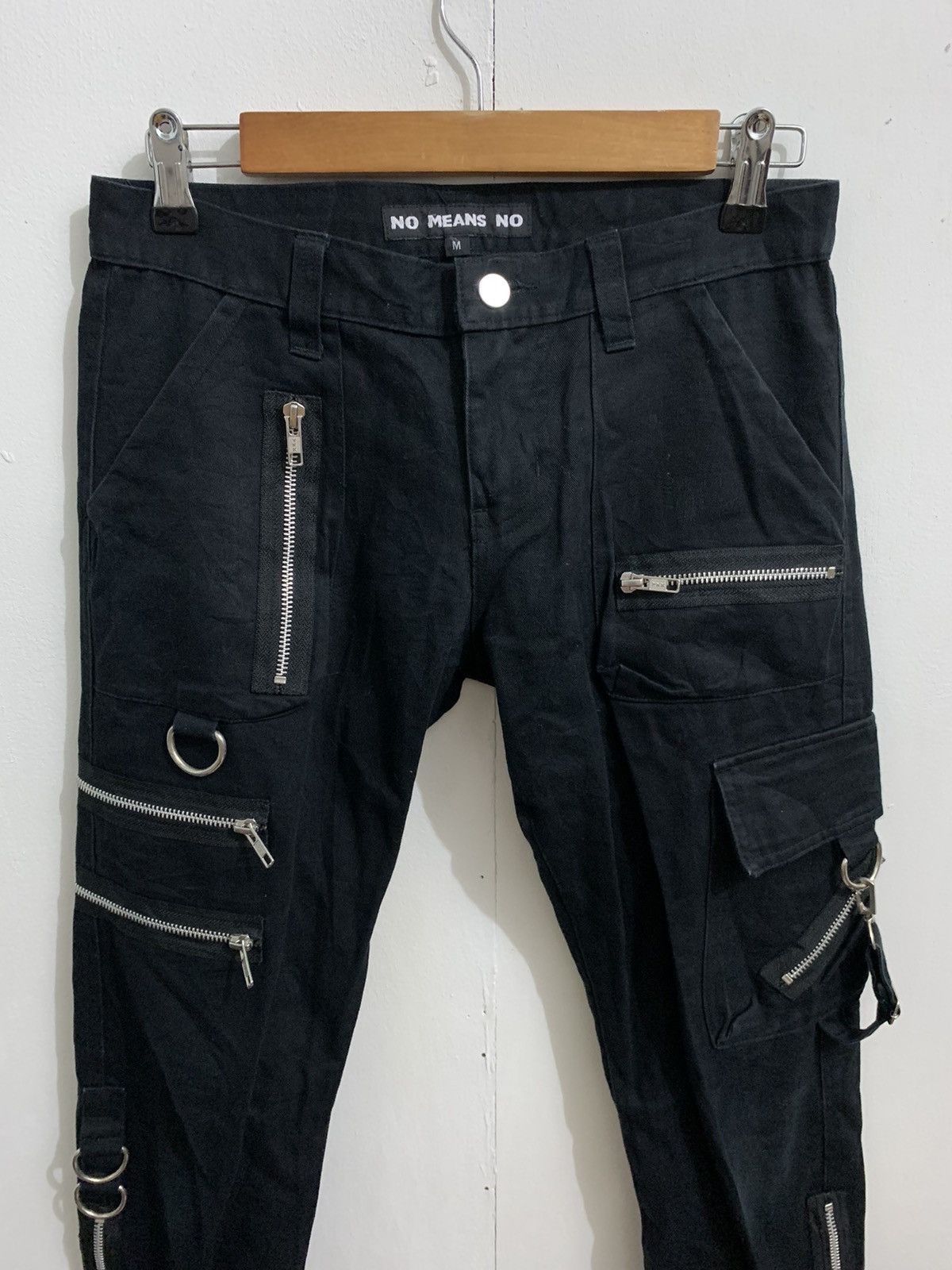 Beauty Beast Bondage Pants “No Means No” Size US 29 - 3 Thumbnail