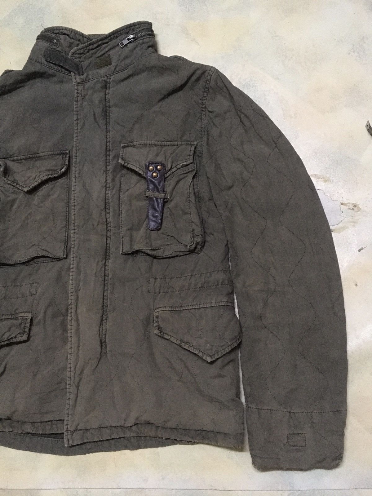 Other Manhattan Distressed Olive Green Army Parka Jacket Size US M / EU 48-50 / 2 - 4 Thumbnail