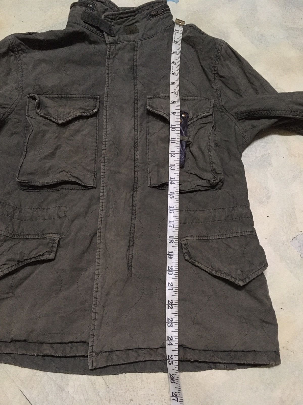 Other Manhattan Distressed Olive Green Army Parka Jacket Size US M / EU 48-50 / 2 - 14 Thumbnail