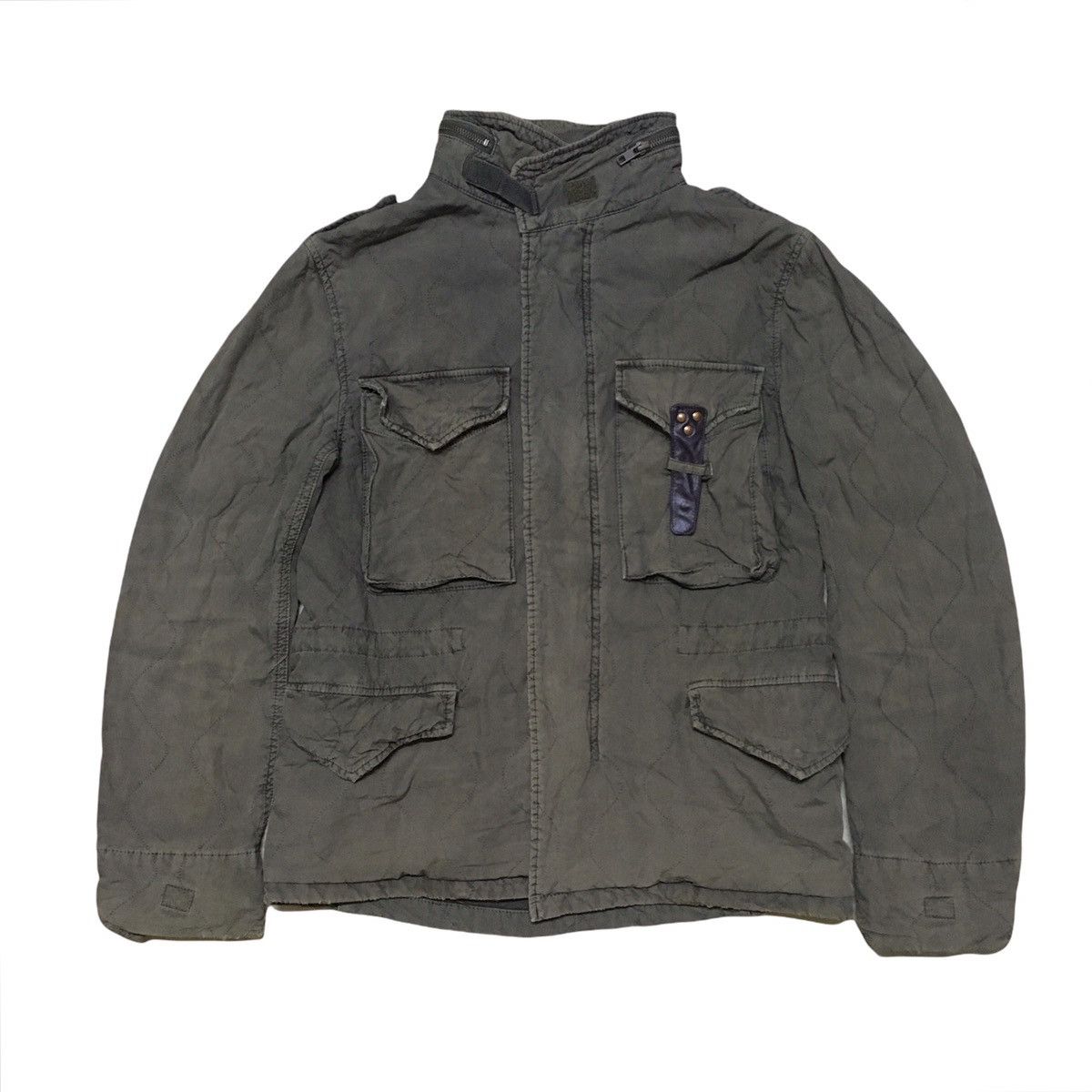 Other Manhattan Distressed Olive Green Army Parka Jacket Size US M / EU 48-50 / 2 - 1 Thumbnail