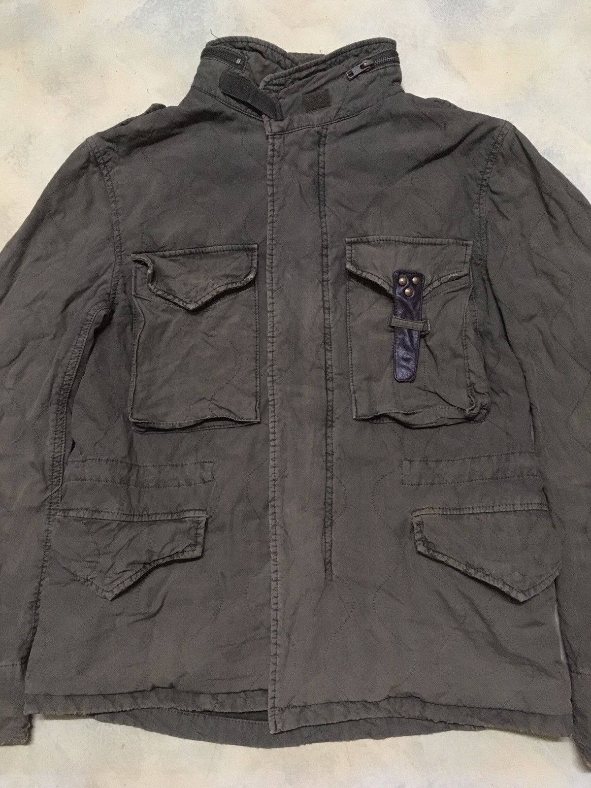 Other Manhattan Distressed Olive Green Army Parka Jacket Size US M / EU 48-50 / 2 - 3 Thumbnail