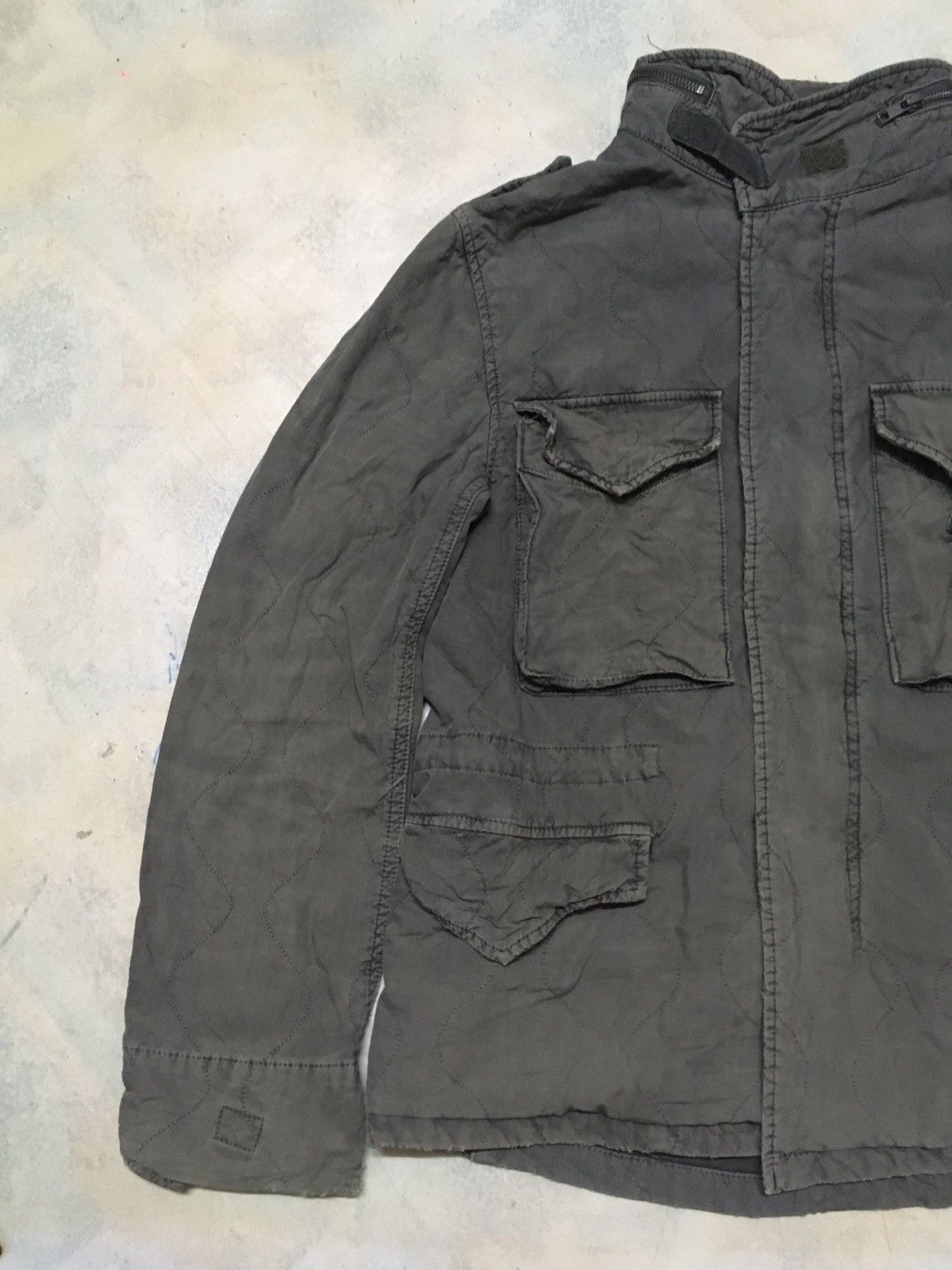 Other Manhattan Distressed Olive Green Army Parka Jacket Size US M / EU 48-50 / 2 - 2 Thumbnail
