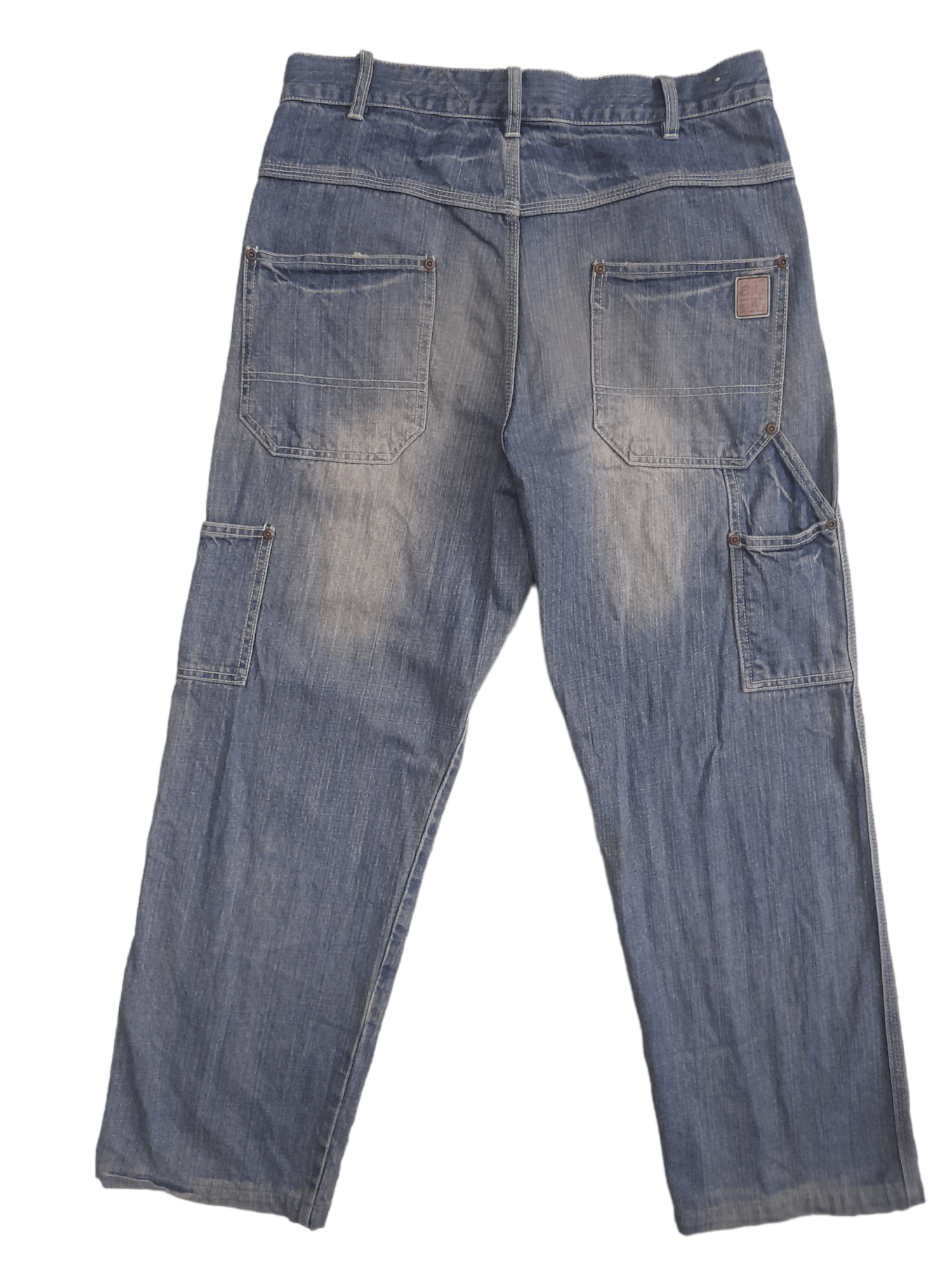 Image of Vintage Big Bill Denim Carpenter (E427) in Blue, Men's (Size 31)