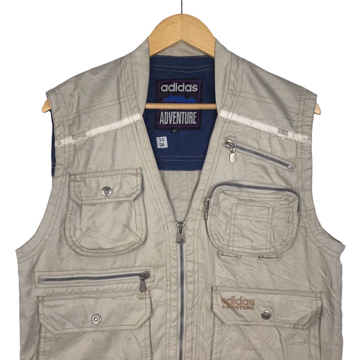 Adidas × Vintage Vintage 90s Adidas Adventure Tactical Pocket Size US L / EU 52-54 / 3 - 3 Thumbnail
