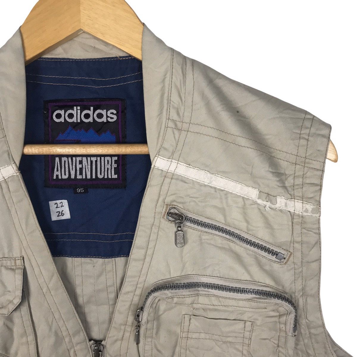 Adidas × Vintage Vintage 90s Adidas Adventure Tactical Pocket Size US L / EU 52-54 / 3 - 4 Thumbnail