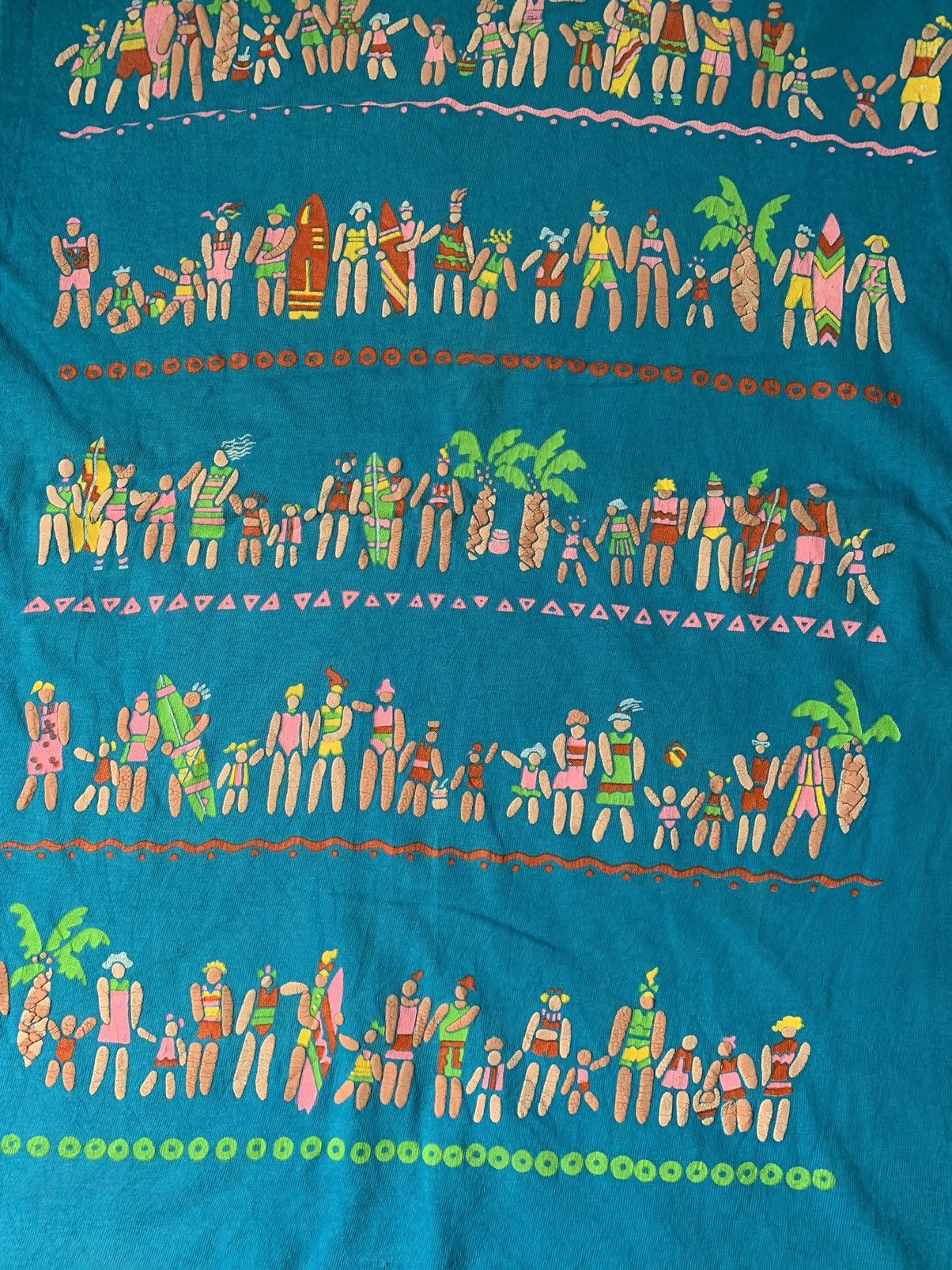 Vintage Vintage 90s EZL 1990 Surf Style Art Usa Tee Size US M / EU 48-50 / 2 - 4 Thumbnail