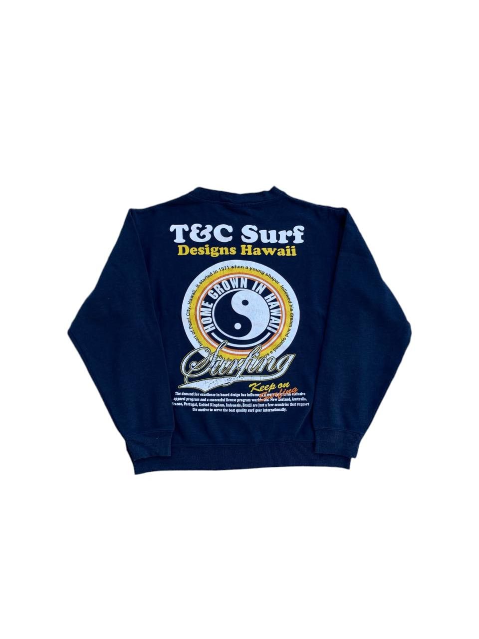 Japanese Brand Vintage T&C Surf Design Striped Keeponsurfing Sweatshirt Size US S / EU 44-46 / 1 - 1 Thumbnail