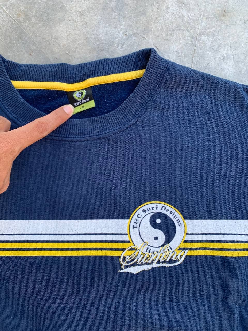 Japanese Brand Vintage T&C Surf Design Striped Keeponsurfing Sweatshirt Size US S / EU 44-46 / 1 - 3 Thumbnail