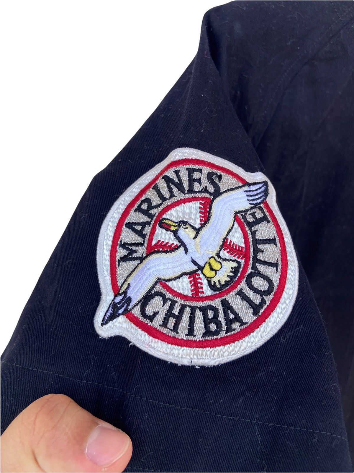Vintage MARINES BLACK BASEBALL SHIRT Size US M / EU 48-50 / 2 - 5 Thumbnail