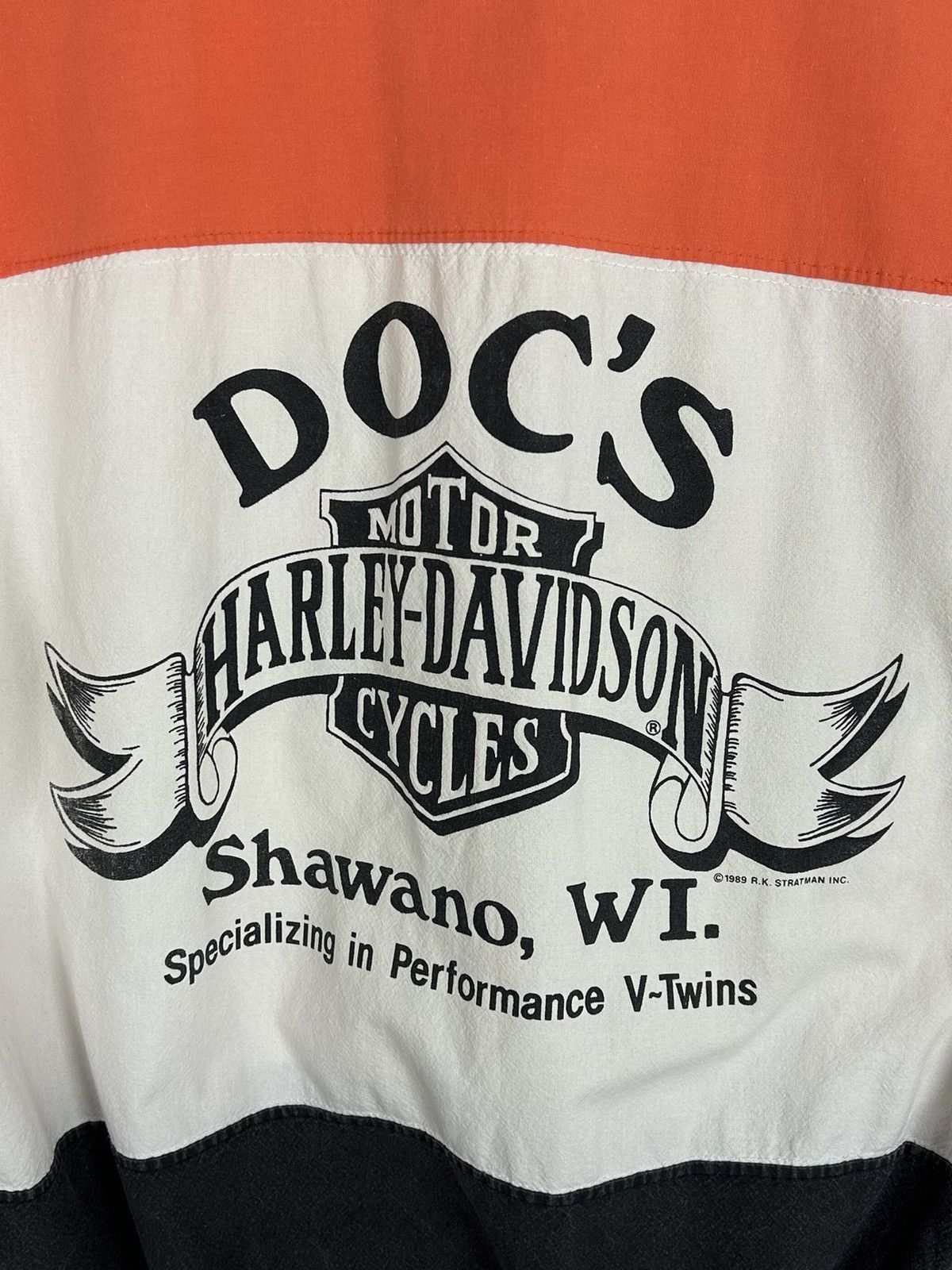 Harley Davidson 80s Vintage Harley Davidson 1988 Doc's Shawano WI Shirt Size US S / EU 44-46 / 1 - 10 Thumbnail