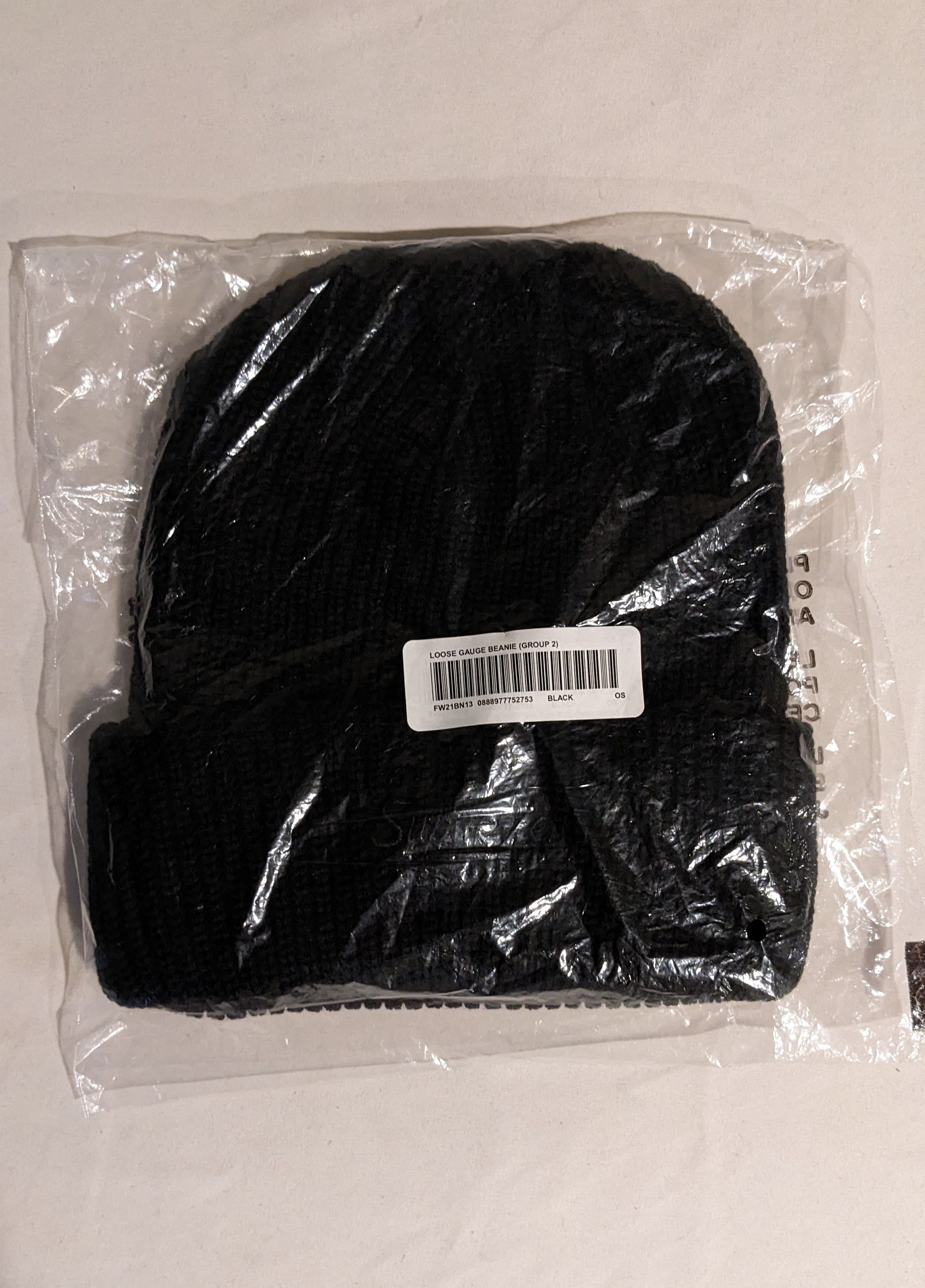 Supreme Loose Gauge Beanie Black | Grailed