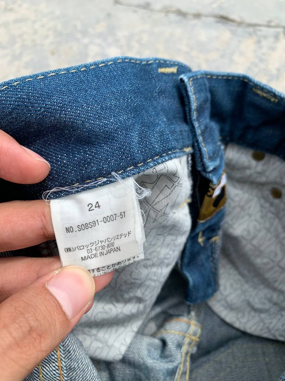 Japanese Brand Vintage SLY Low Waist Distressed Goth Denim Jeans Size US 28 / EU 44 - 13 Thumbnail