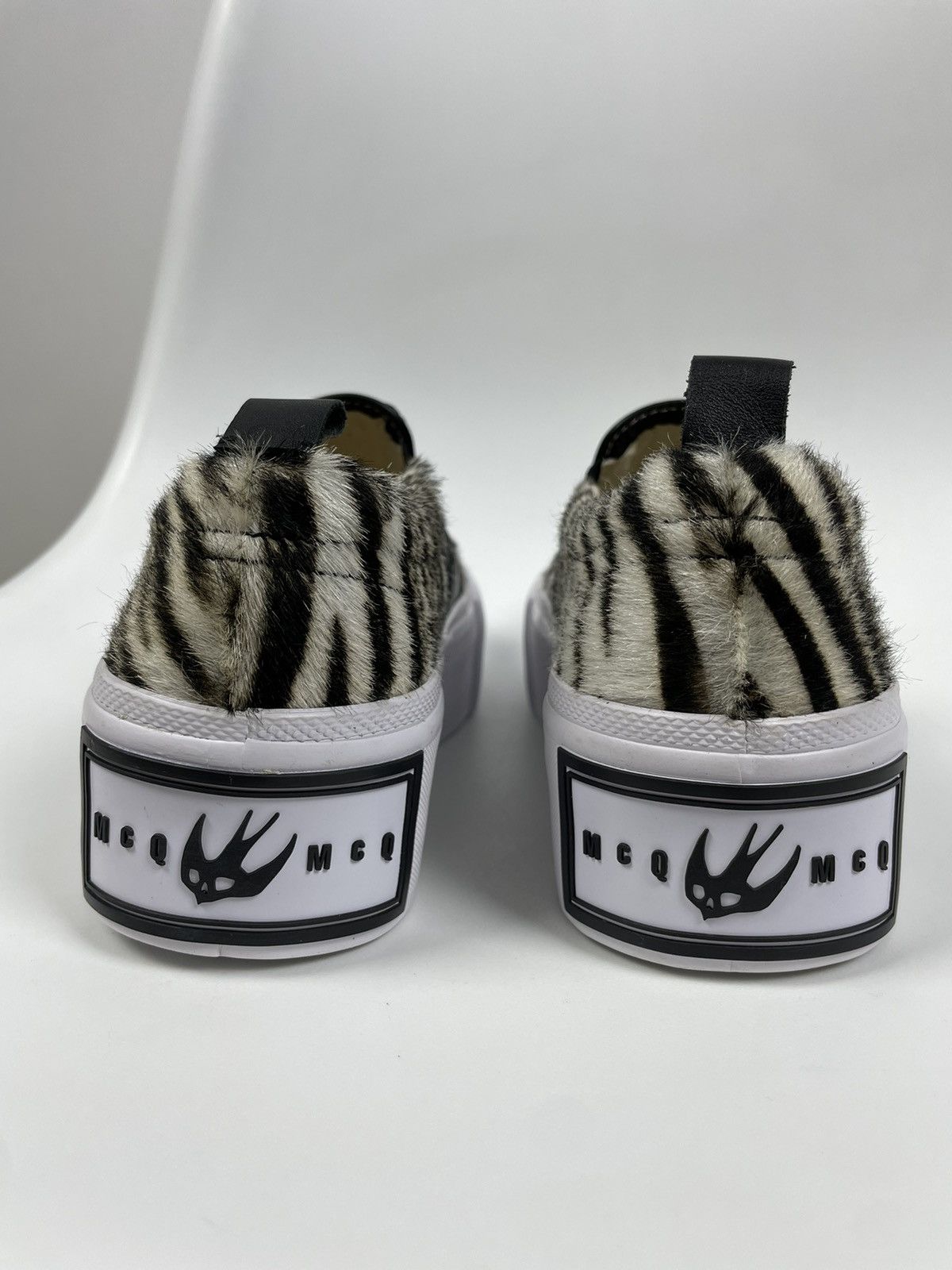 Alexander McQueen × MCQ Alexander McQueen MCQ Platform Sneakers zebra pony hair Size US 8 / IT 38 - 3 Thumbnail