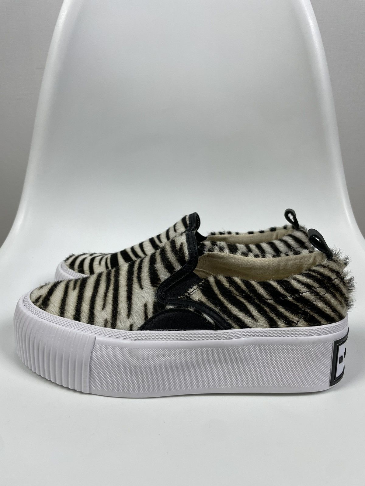 Alexander McQueen × MCQ Alexander McQueen MCQ Platform Sneakers zebra pony hair Size US 8 / IT 38 - 4 Thumbnail