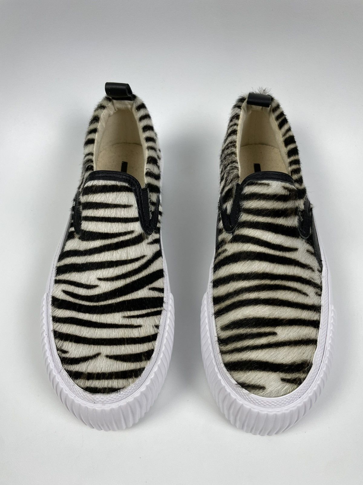 Alexander McQueen × MCQ Alexander McQueen MCQ Platform Sneakers zebra pony hair Size US 8 / IT 38 - 2 Thumbnail