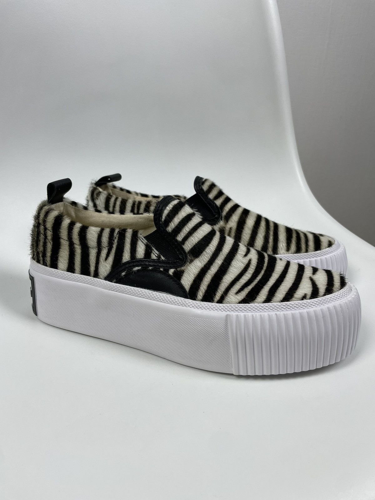 Alexander McQueen × MCQ Alexander McQueen MCQ Platform Sneakers zebra pony hair Size US 8 / IT 38 - 1 Thumbnail