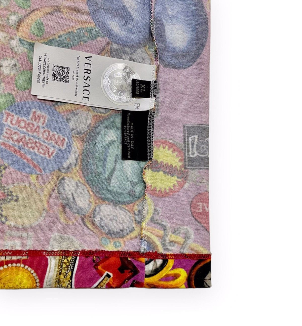 Versace FW19 Diamond Printed Tee Size US XL / EU 56 / 4 - 7 Thumbnail
