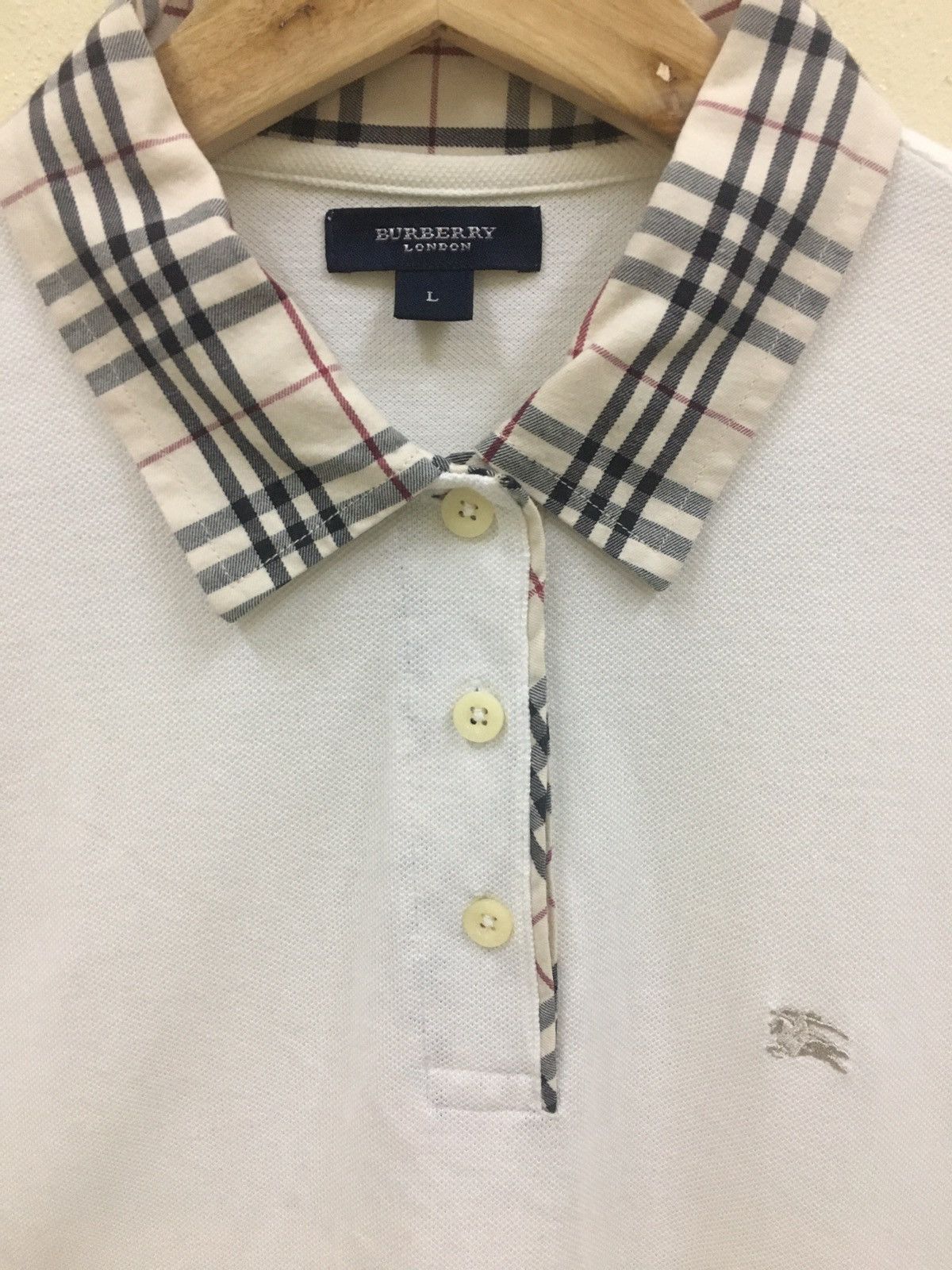 Burberry Burberry Novacheck Polo Size US L / EU 52-54 / 3 - 3 Thumbnail