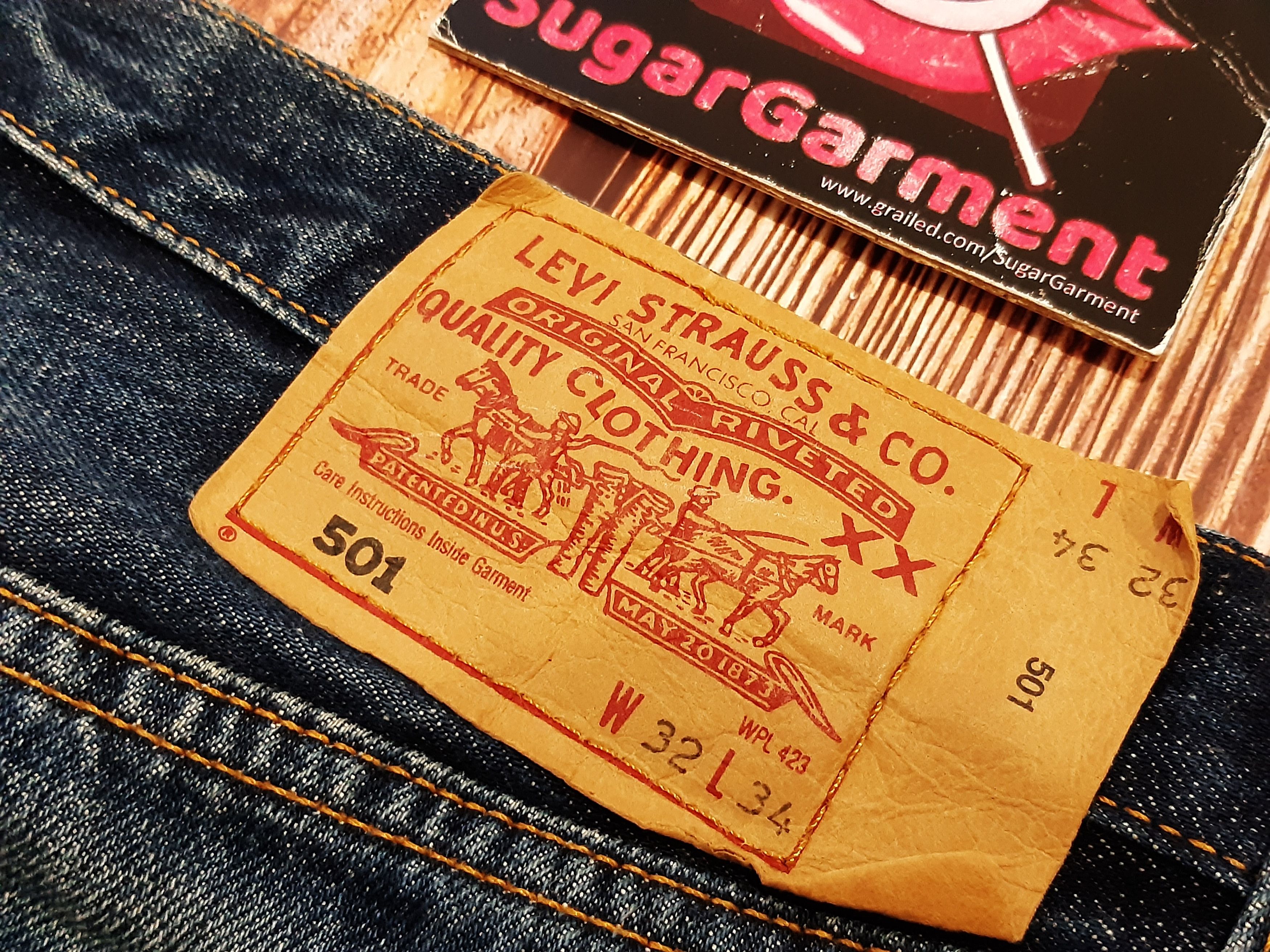 Levi's Levis 501 Vintage Rare Iconic Jeans Size US 32 / EU 48 - 10 Thumbnail