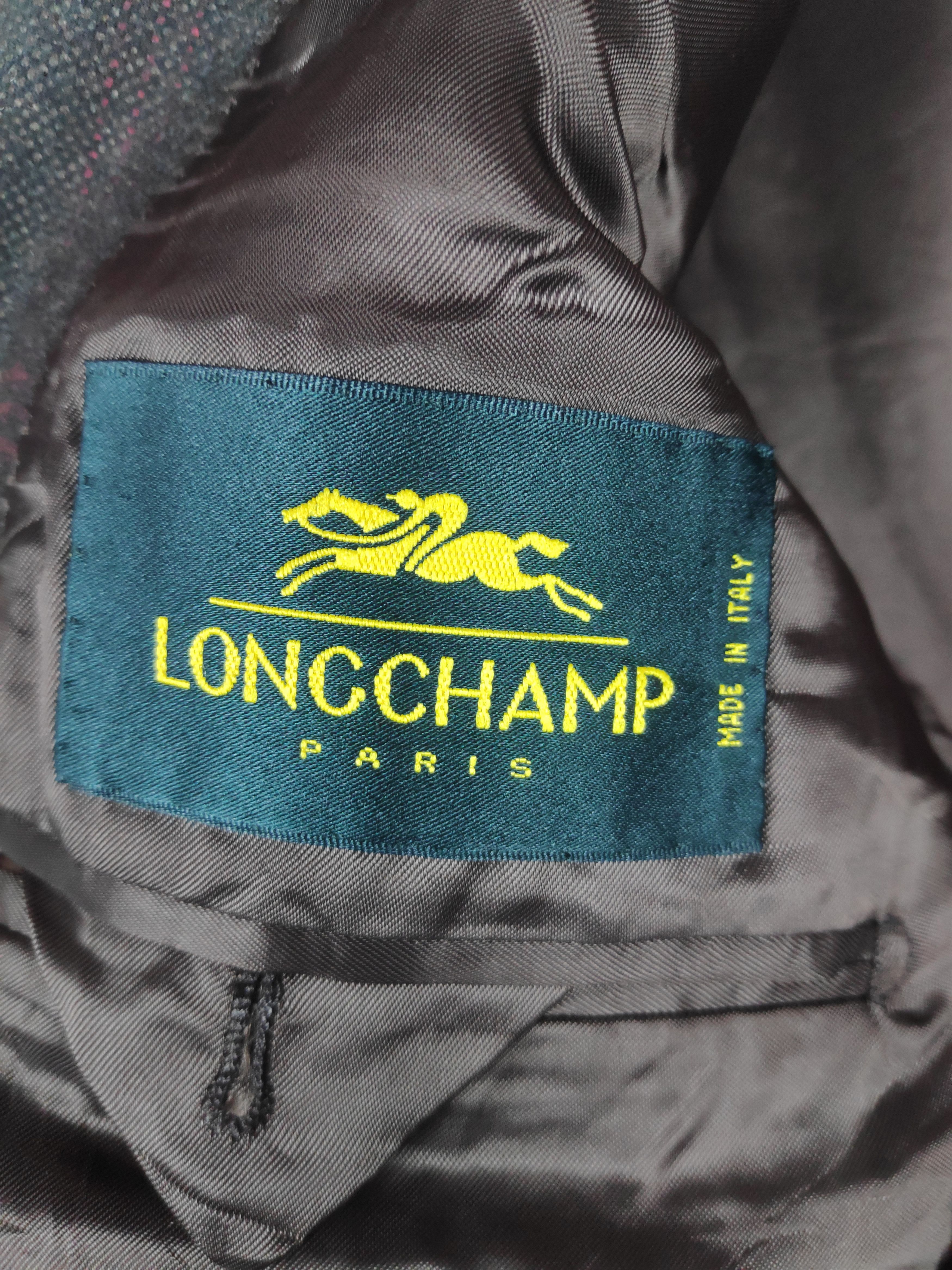 Longchamp Vintage Ormezzano Longchamp Virgin Wool Designer Coat Size 48R - 4 Thumbnail