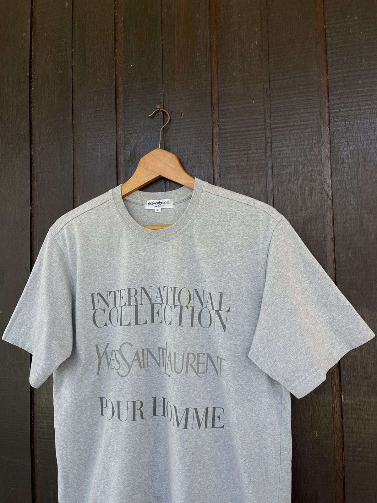 Yves Saint Laurent Vintage YSL Yves Saint Laurent Spellout tee Size US M / EU 48-50 / 2 - 4 Thumbnail
