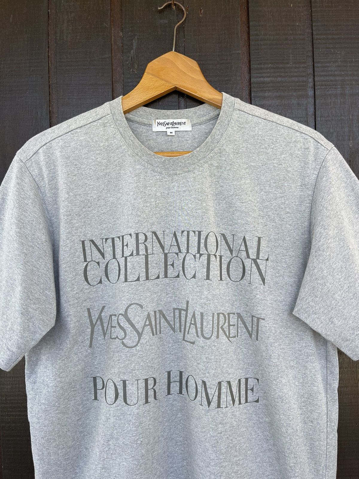 Yves Saint Laurent Vintage YSL Yves Saint Laurent Spellout tee Size US M / EU 48-50 / 2 - 5 Thumbnail