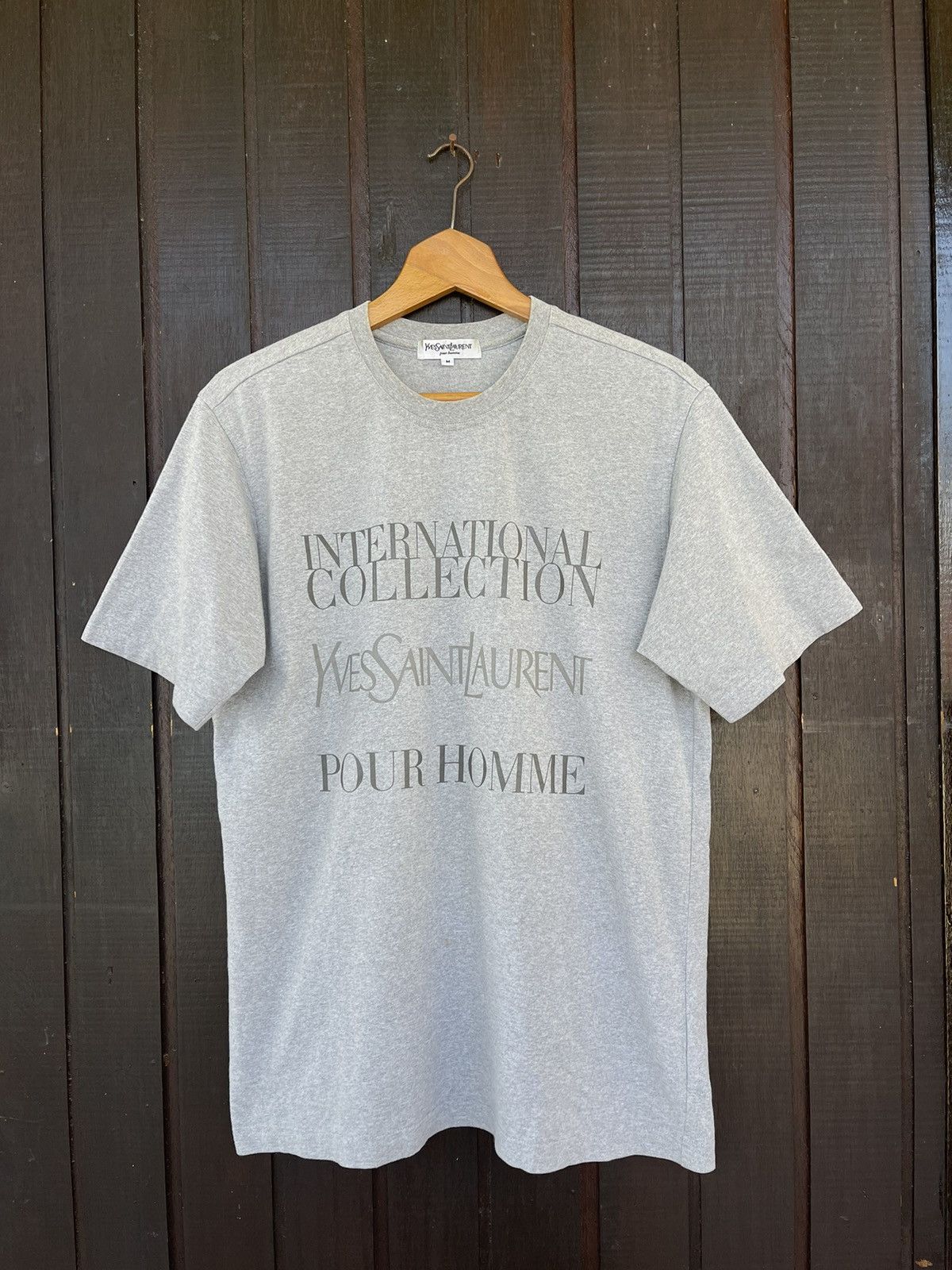 Yves Saint Laurent Vintage YSL Yves Saint Laurent Spellout tee Size US M / EU 48-50 / 2 - 2 Thumbnail