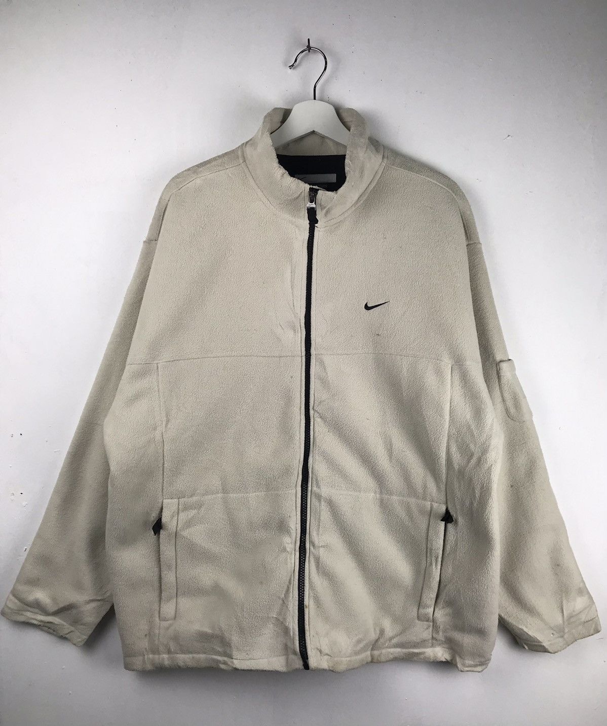 Nike vintage fleece jacket online