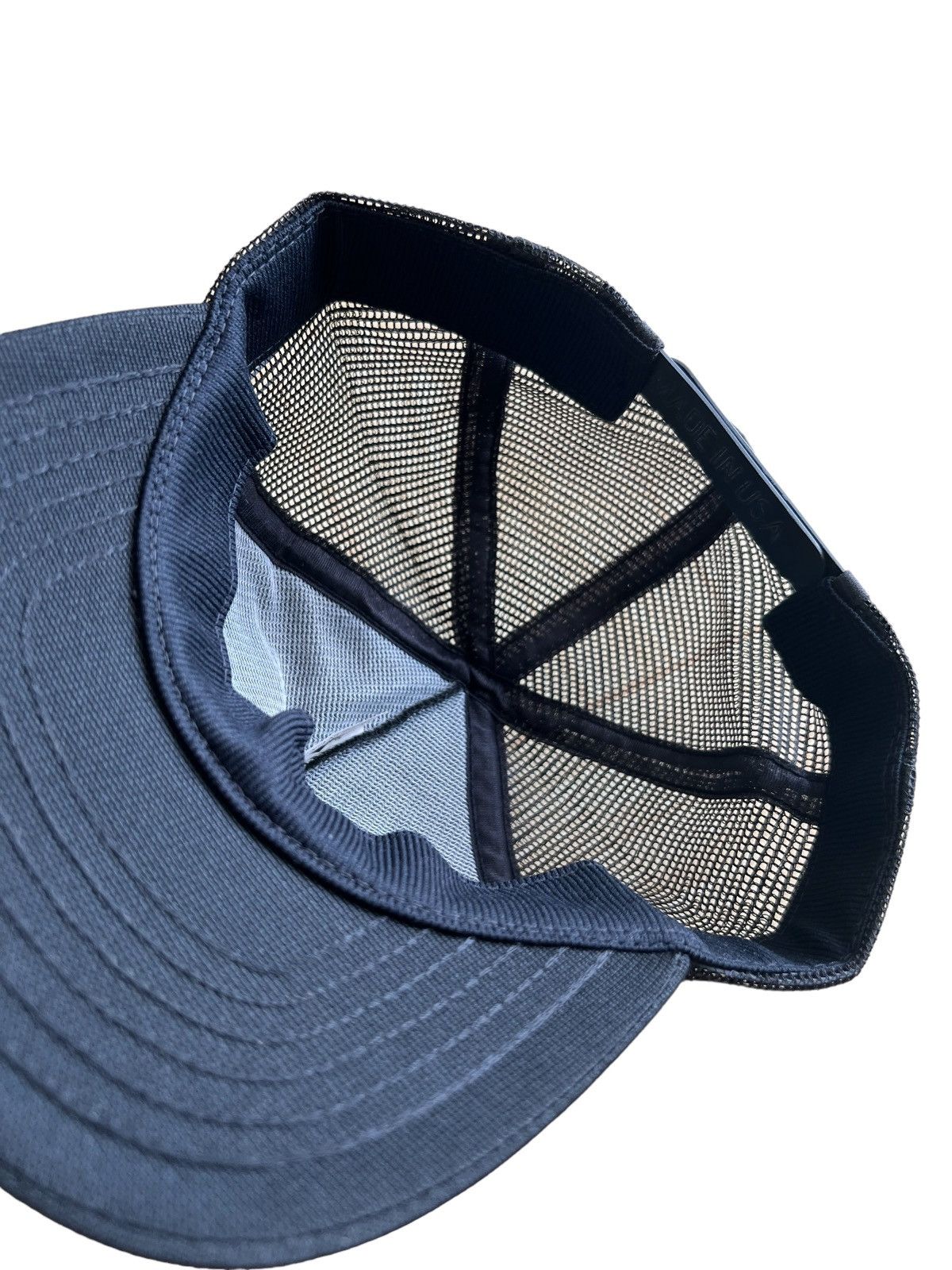 Vintage Vintage 1990s Wording "EGG" Snapback Mesh Trucker Cap Hat Size ONE SIZE - 4 Thumbnail