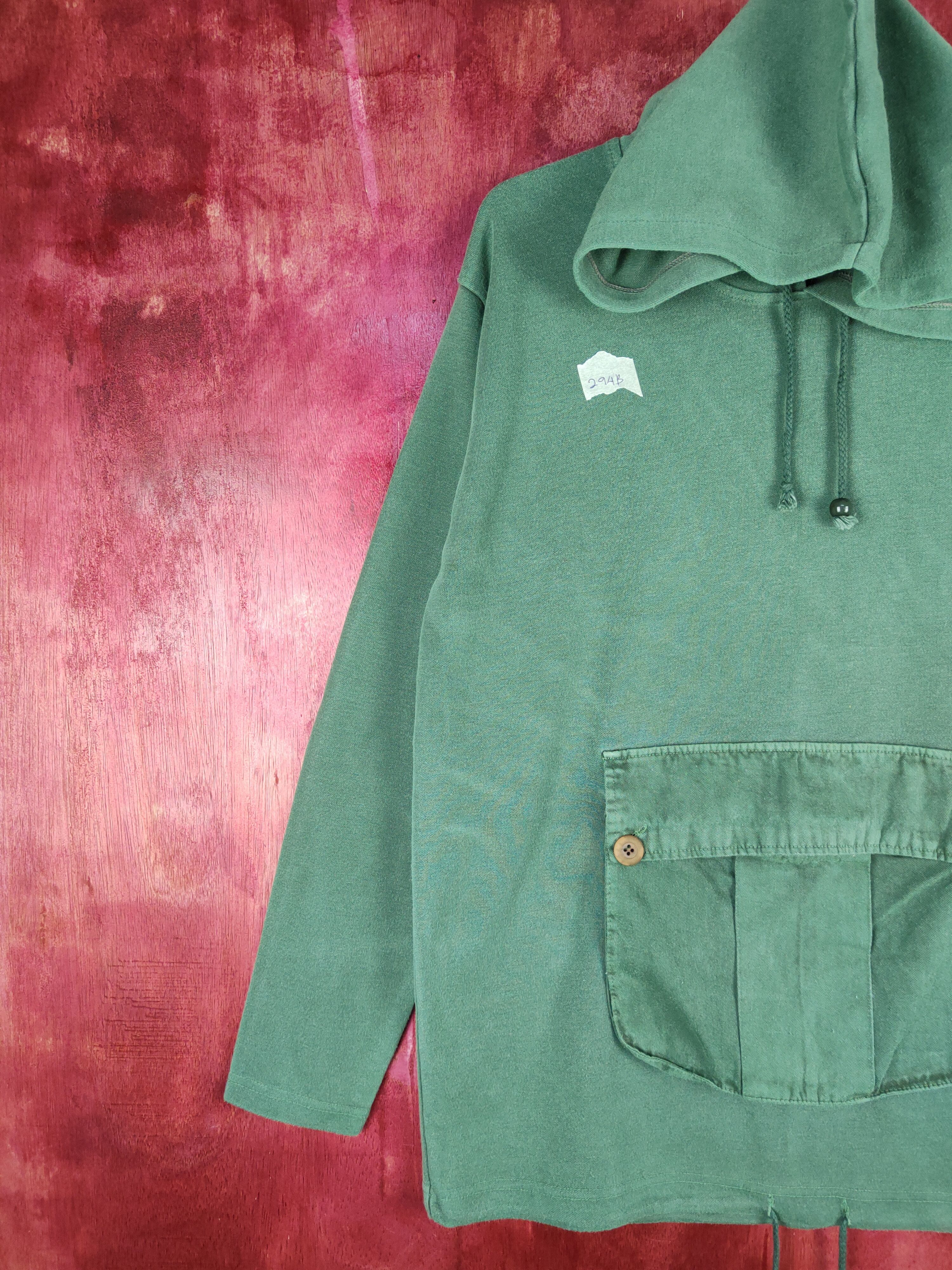 Japanese Brand Amusement by 2124 Grey Hoodie Sweatshirt #294B Size US M / EU 48-50 / 2 - 5 Thumbnail