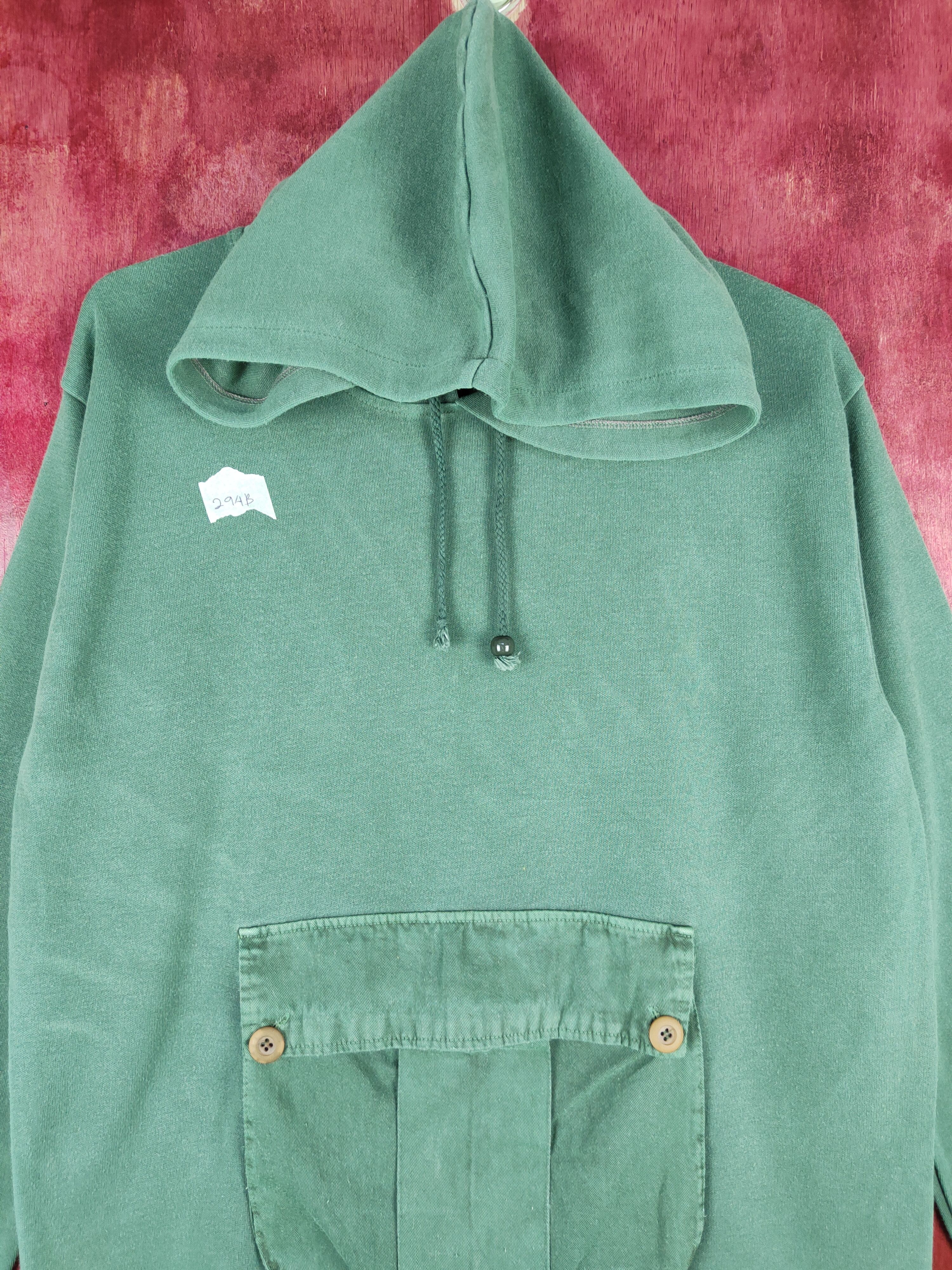 Japanese Brand Amusement by 2124 Grey Hoodie Sweatshirt #294B Size US M / EU 48-50 / 2 - 2 Thumbnail