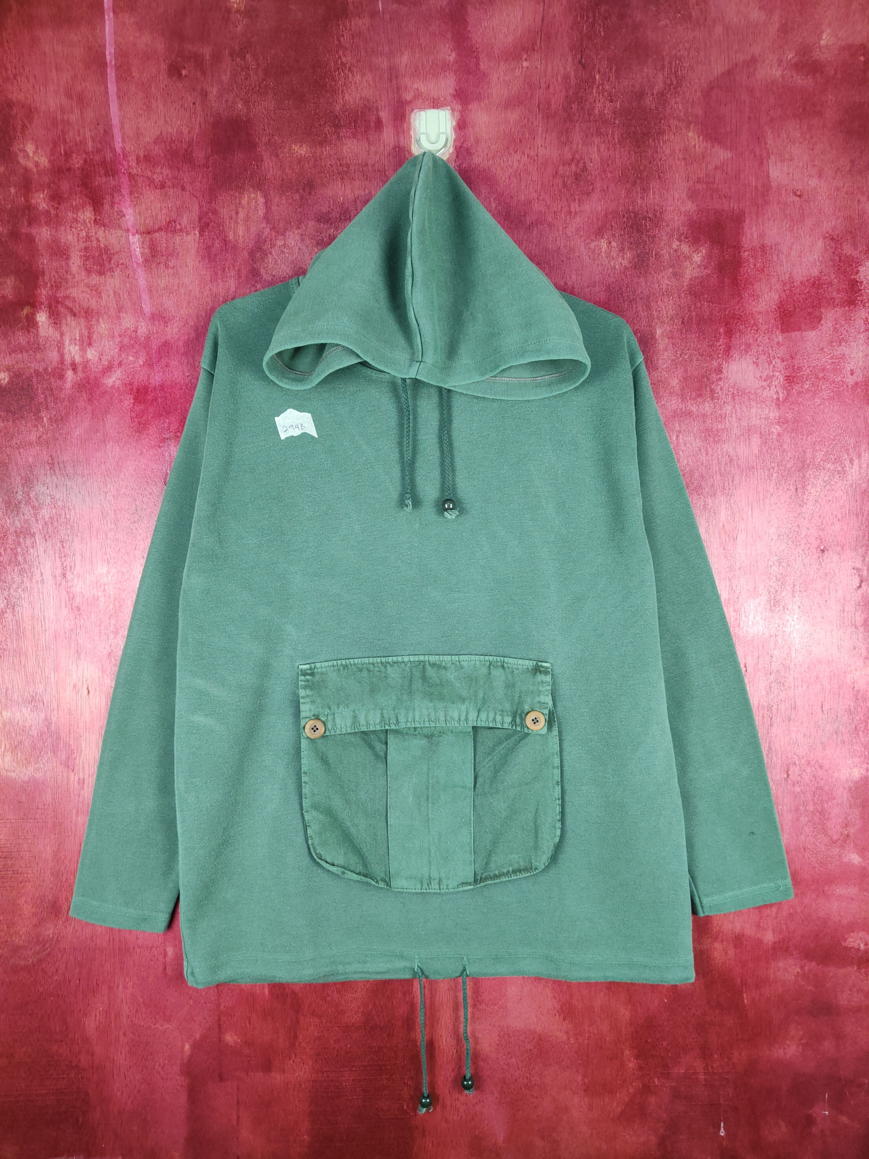 Japanese Brand Amusement by 2124 Grey Hoodie Sweatshirt #294B Size US M / EU 48-50 / 2 - 1 Thumbnail