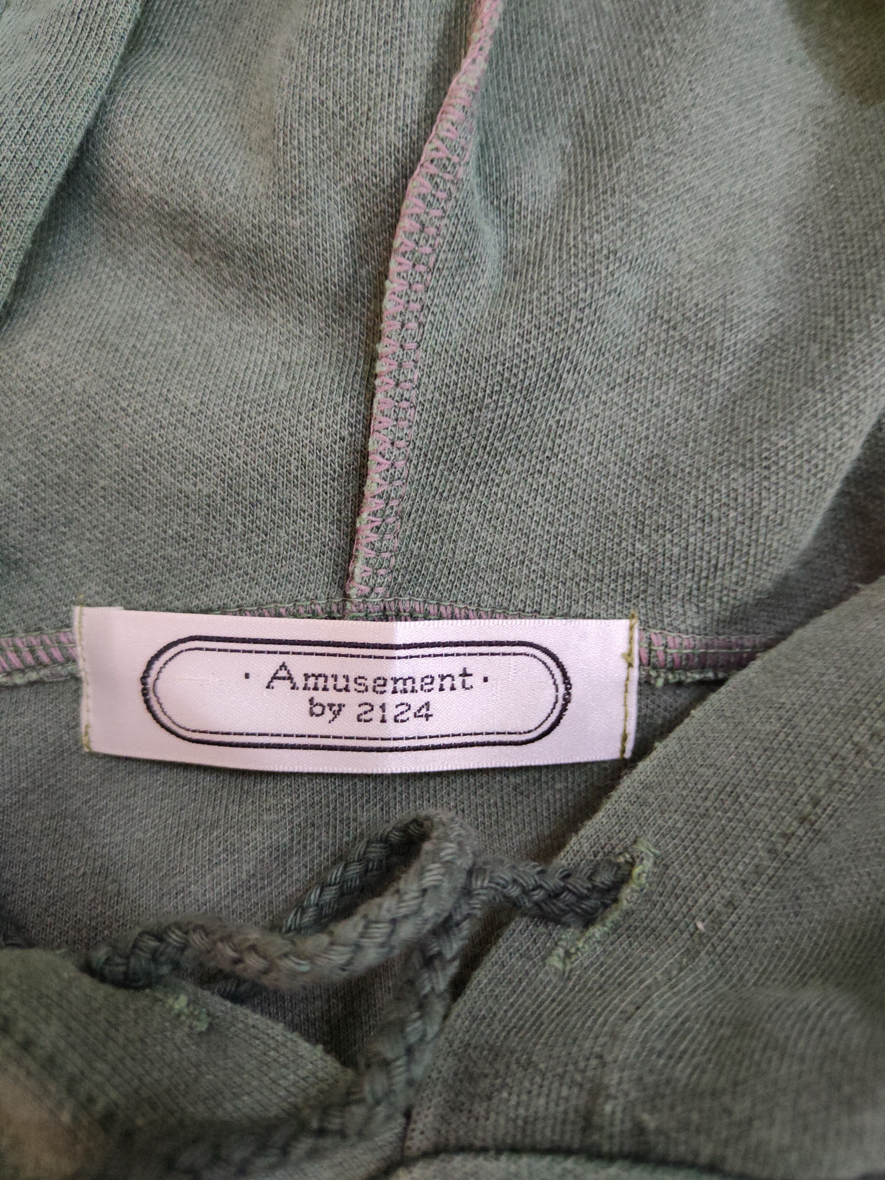 Japanese Brand Amusement by 2124 Grey Hoodie Sweatshirt #294B Size US M / EU 48-50 / 2 - 13 Thumbnail