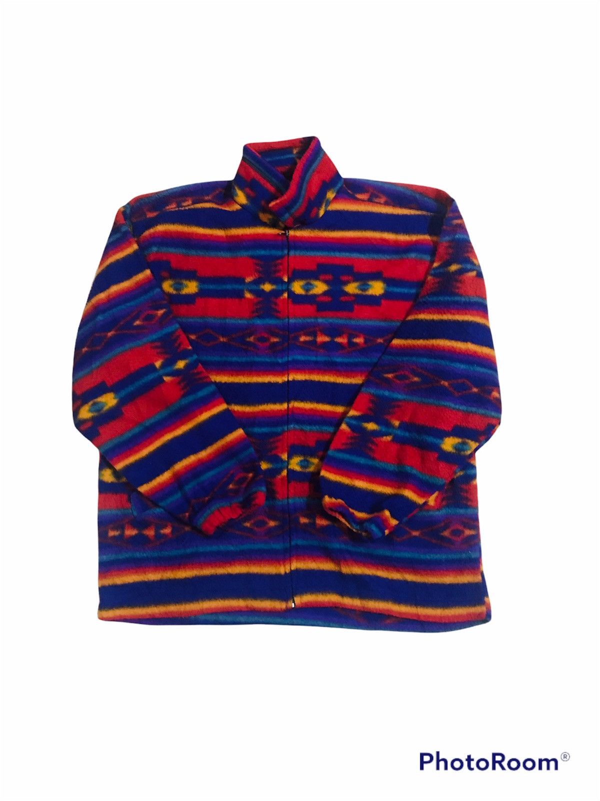 Rainbow design of fleece rare colour