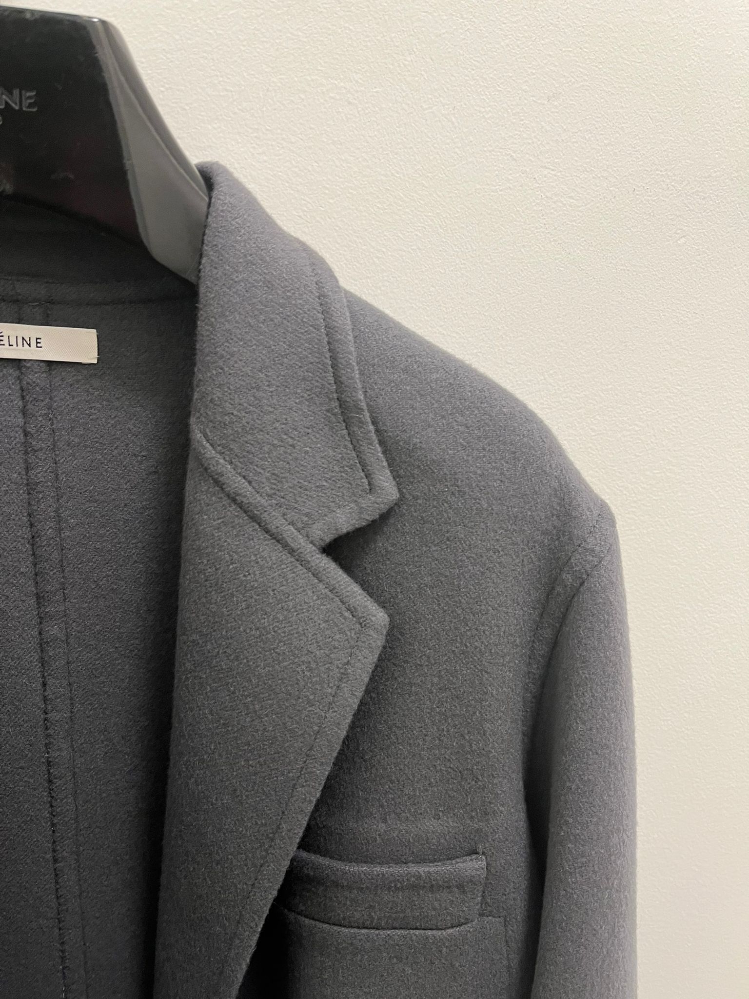 Celine Double Face Cashmere Coat in Grey Size M / US 6-8 / IT 42-44 - 5 Thumbnail