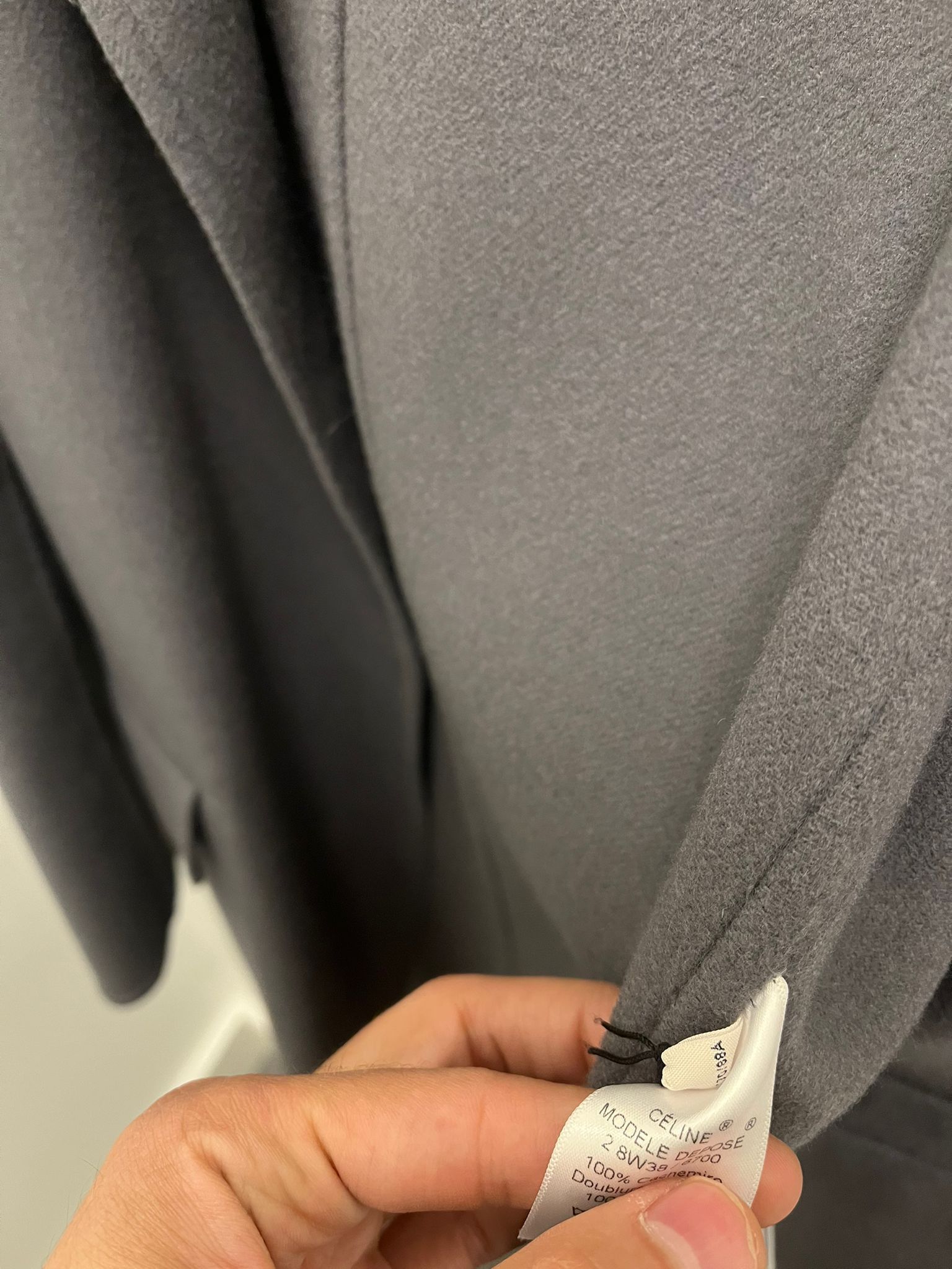 Celine Double Face Cashmere Coat in Grey Size M / US 6-8 / IT 42-44 - 9 Thumbnail