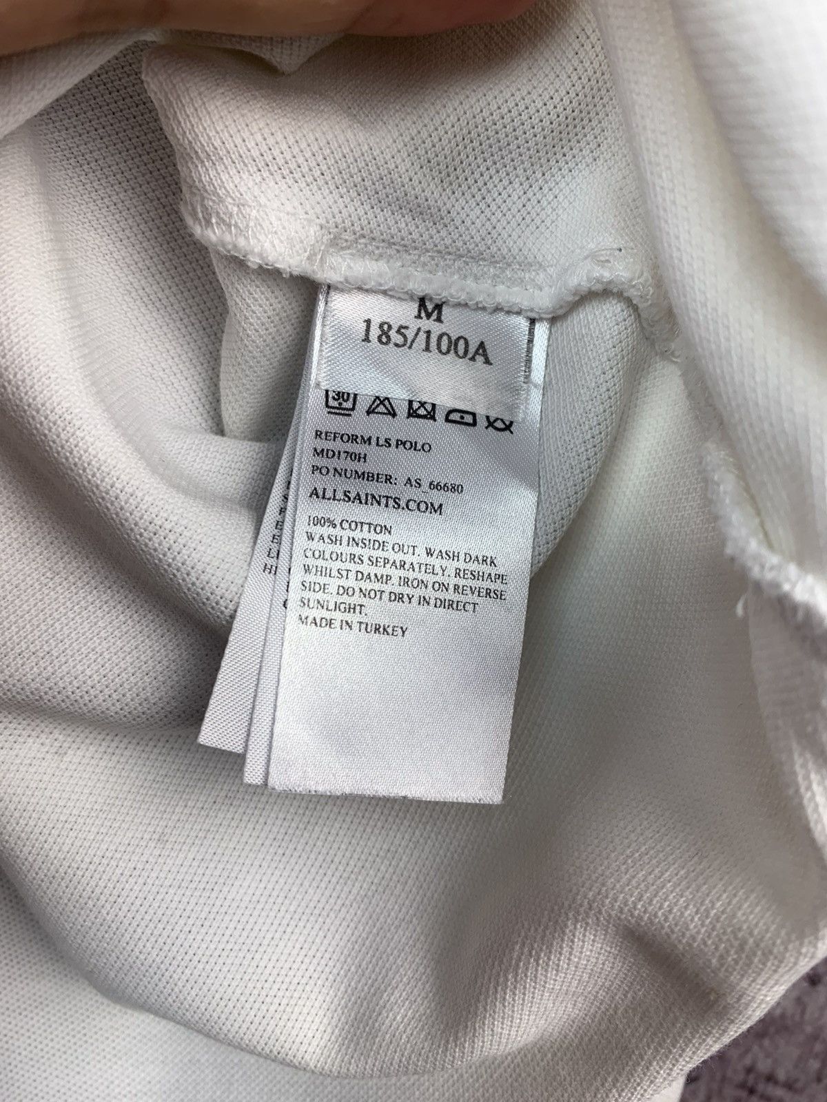 Allsaints Allsaints Mens Refirm Long Sleeve Polo Shirt Size US M / EU 48-50 / 2 - 3 Thumbnail