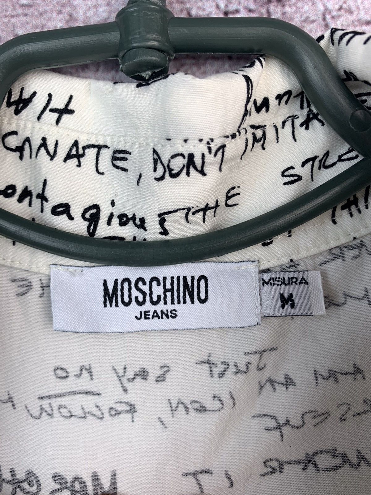 Moschino Vintage Moschino Multi Logo Y2K Shirt Size US M / EU 48-50 / 2 - 3 Thumbnail