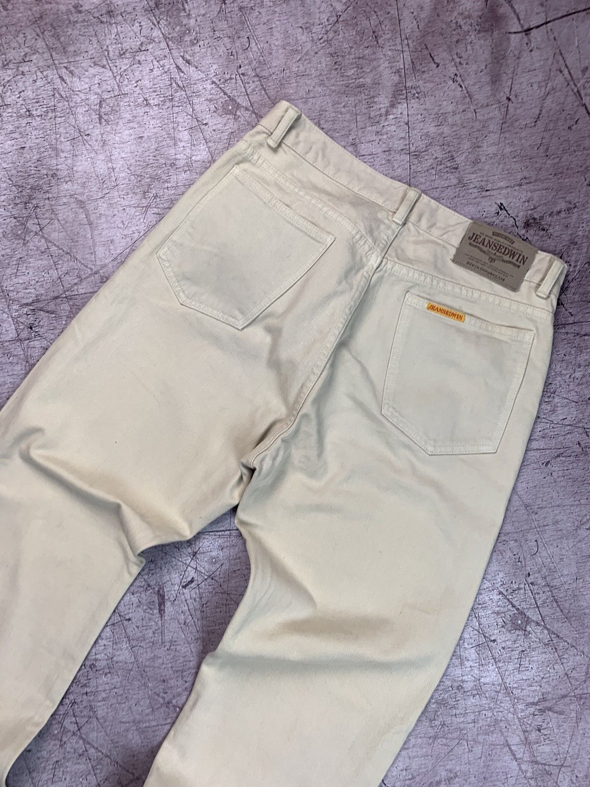 Edwin Edwin Vintage Mens Denim Pants Jeans Beige Size US 32 / EU 48 - 2 Thumbnail