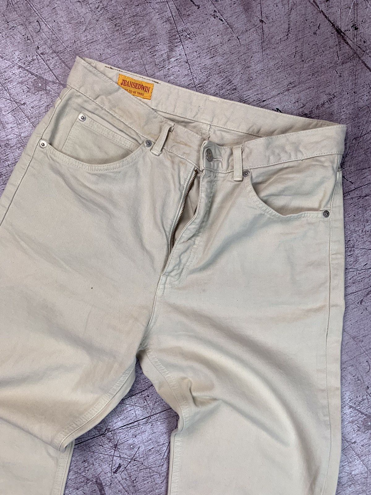 Edwin Edwin Vintage Mens Denim Pants Jeans Beige Size US 32 / EU 48 - 6 Thumbnail