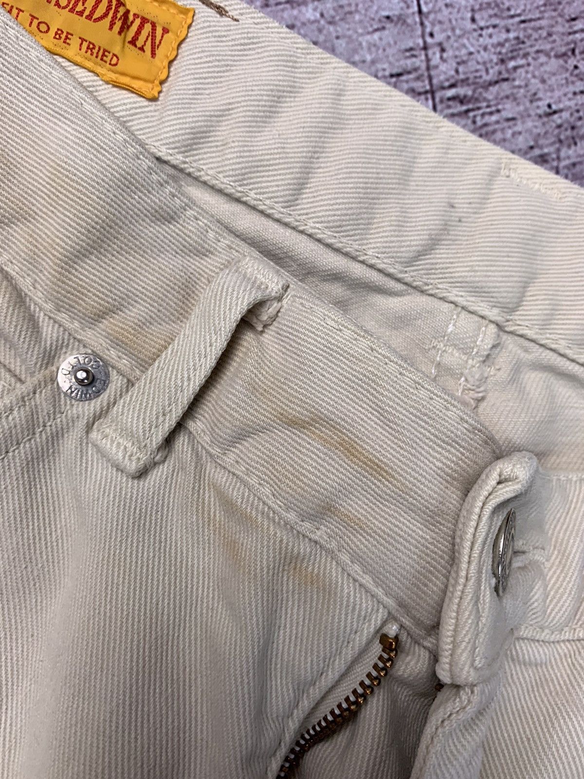 Edwin Edwin Vintage Mens Denim Pants Jeans Beige Size US 32 / EU 48 - 5 Thumbnail