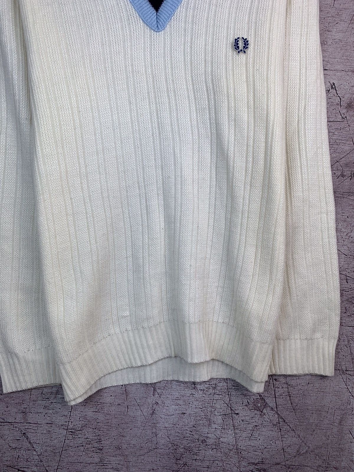 Fred Perry × Vintage Vintage 80s Freed Perry Jumper Knit Sweater Size US M / EU 48-50 / 2 - 3 Thumbnail