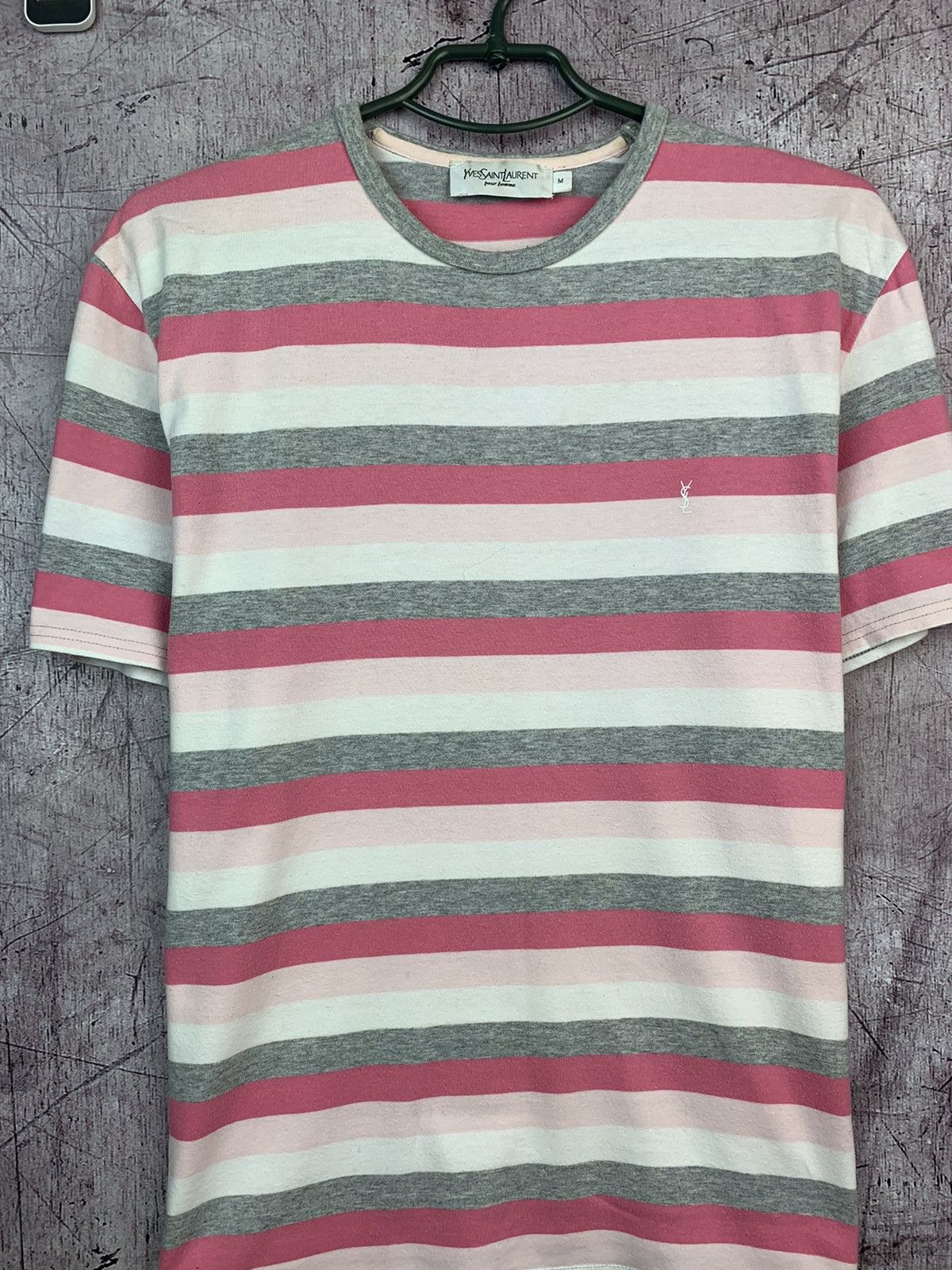 Other Vintage Yves Saint Laurent Striped T Shirt Size US M / EU 48-50 / 2 - 3 Thumbnail